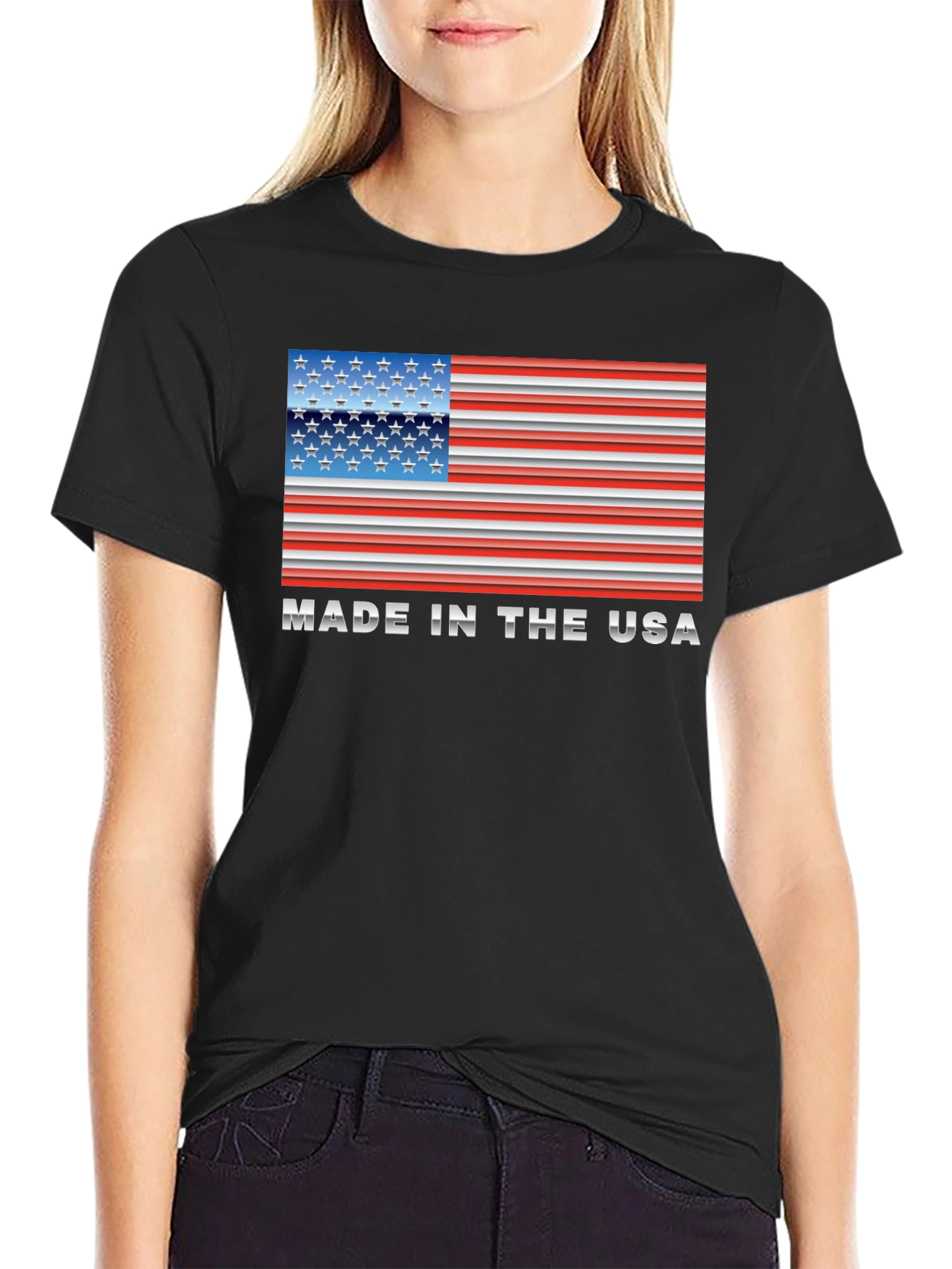 Made in USA Flag Graphic T-Shirt