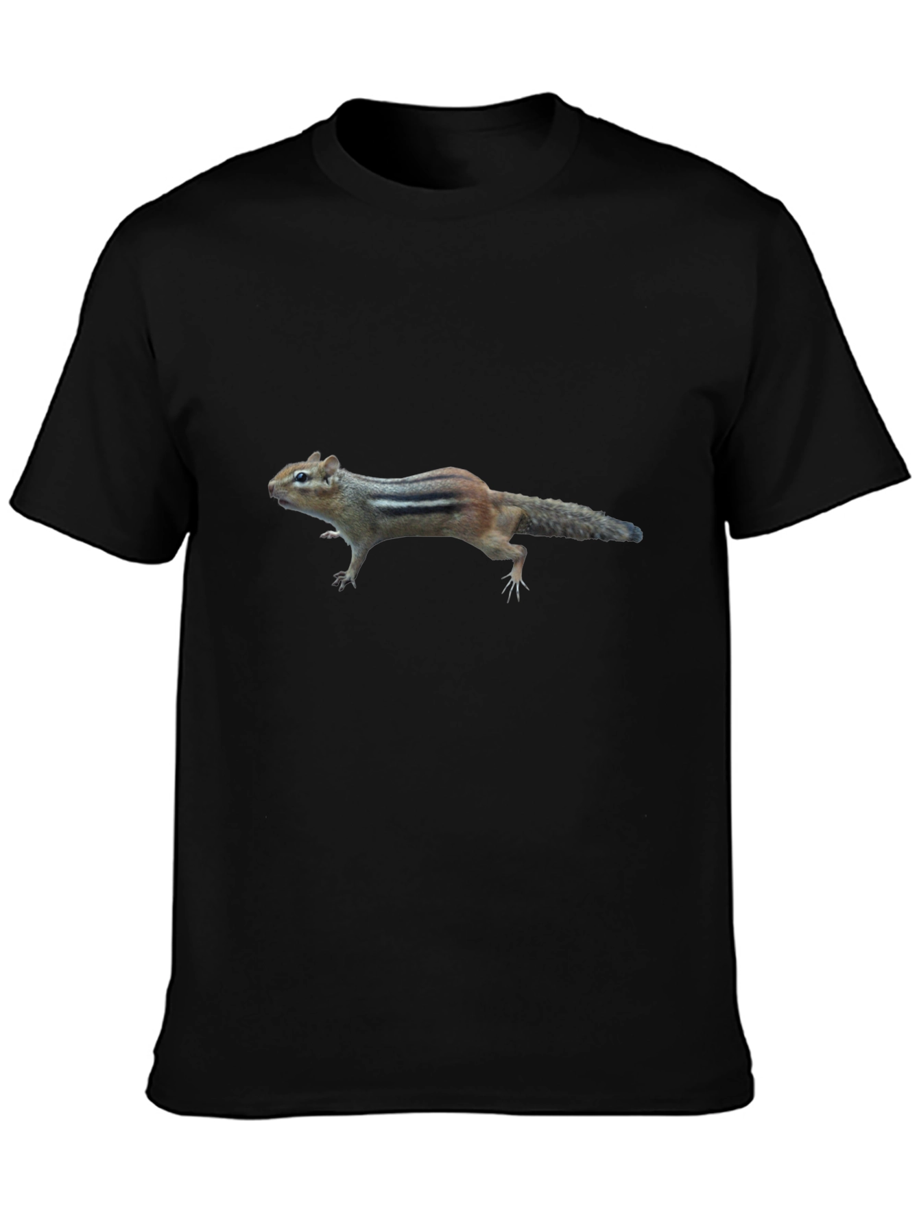 Chipmunk Graphic Tee - Unique Animal Print Shirt