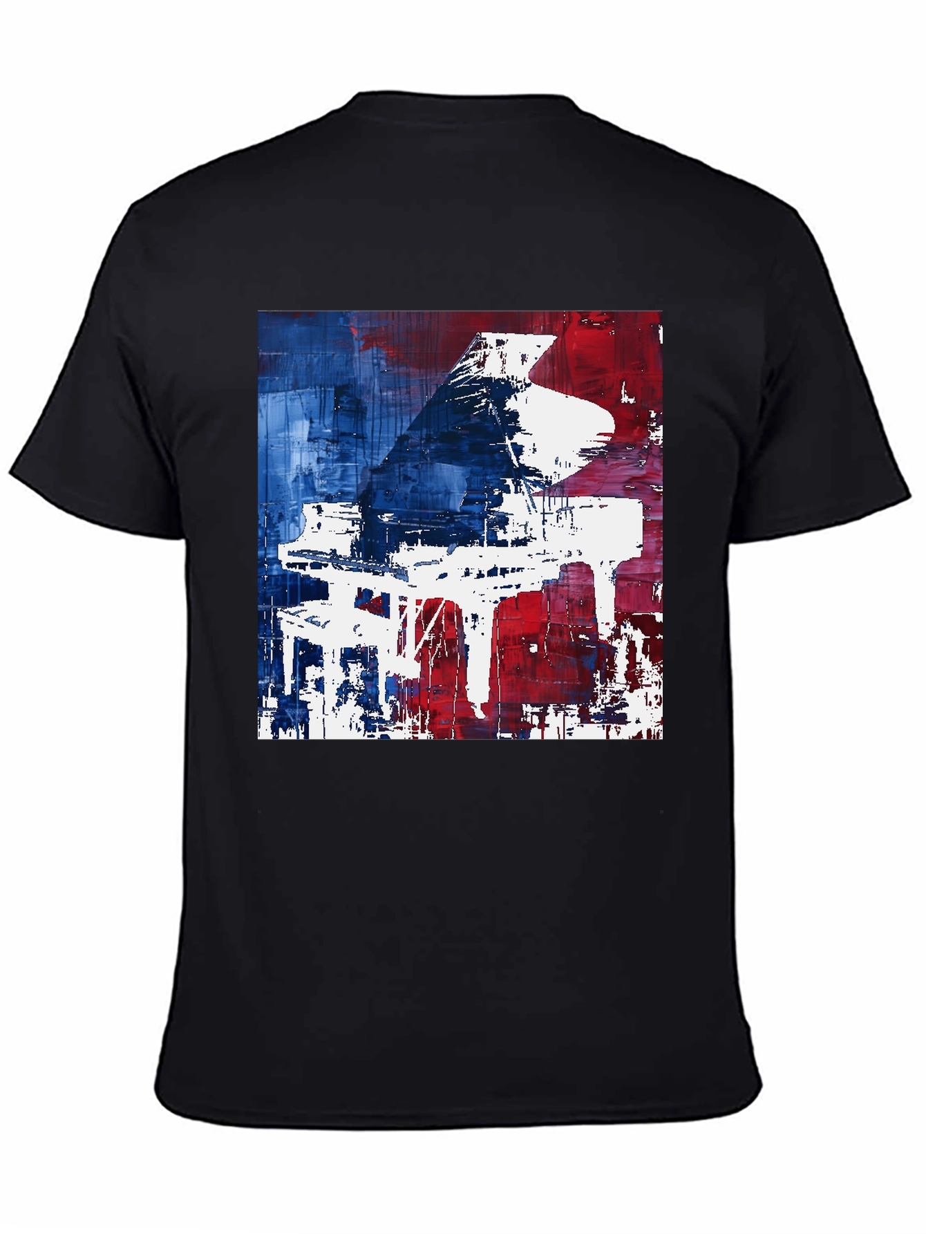 Abstract Piano Graphic Tee - Modern Art T-Shirt
