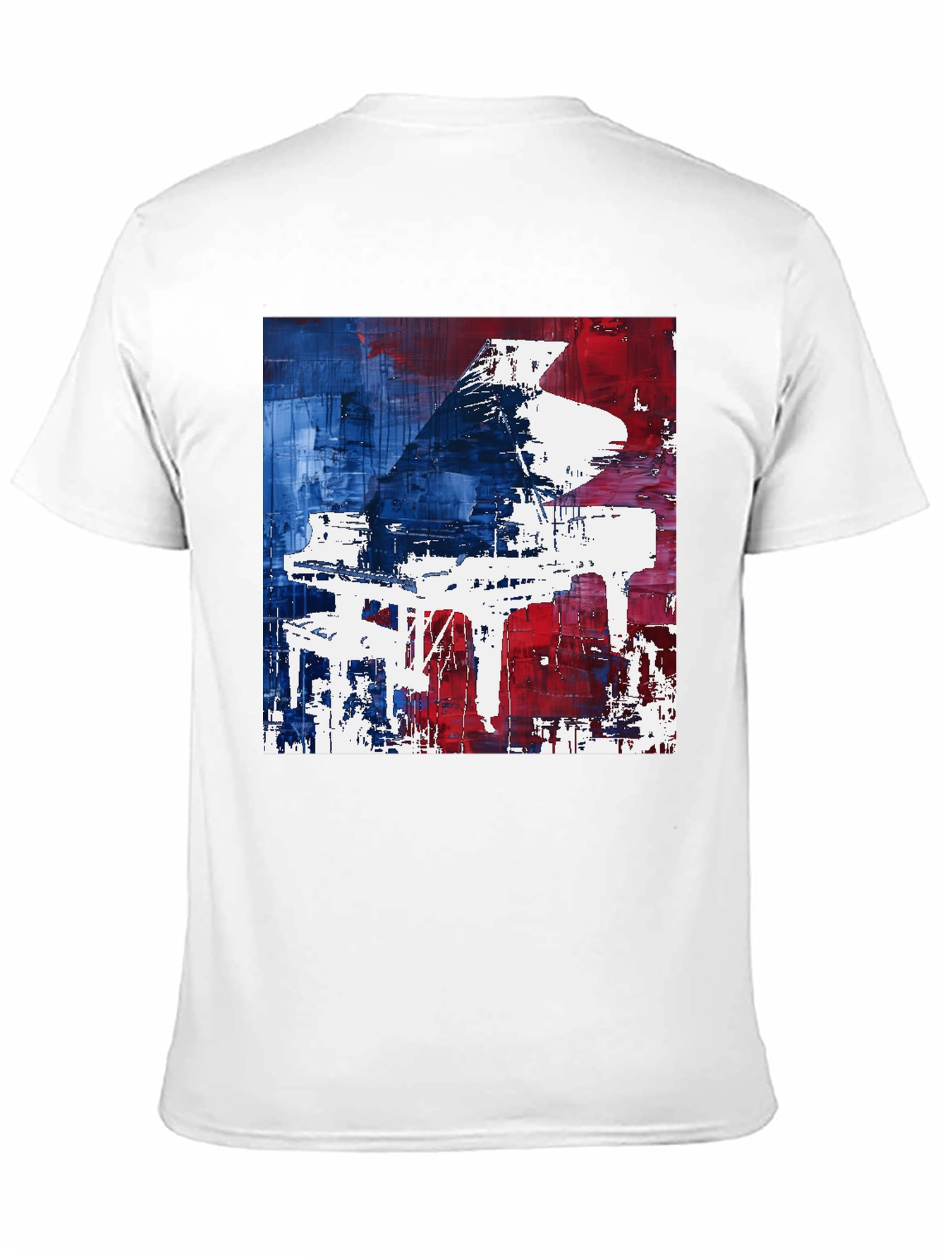 Abstract Piano Graphic Tee - Modern Art T-Shirt