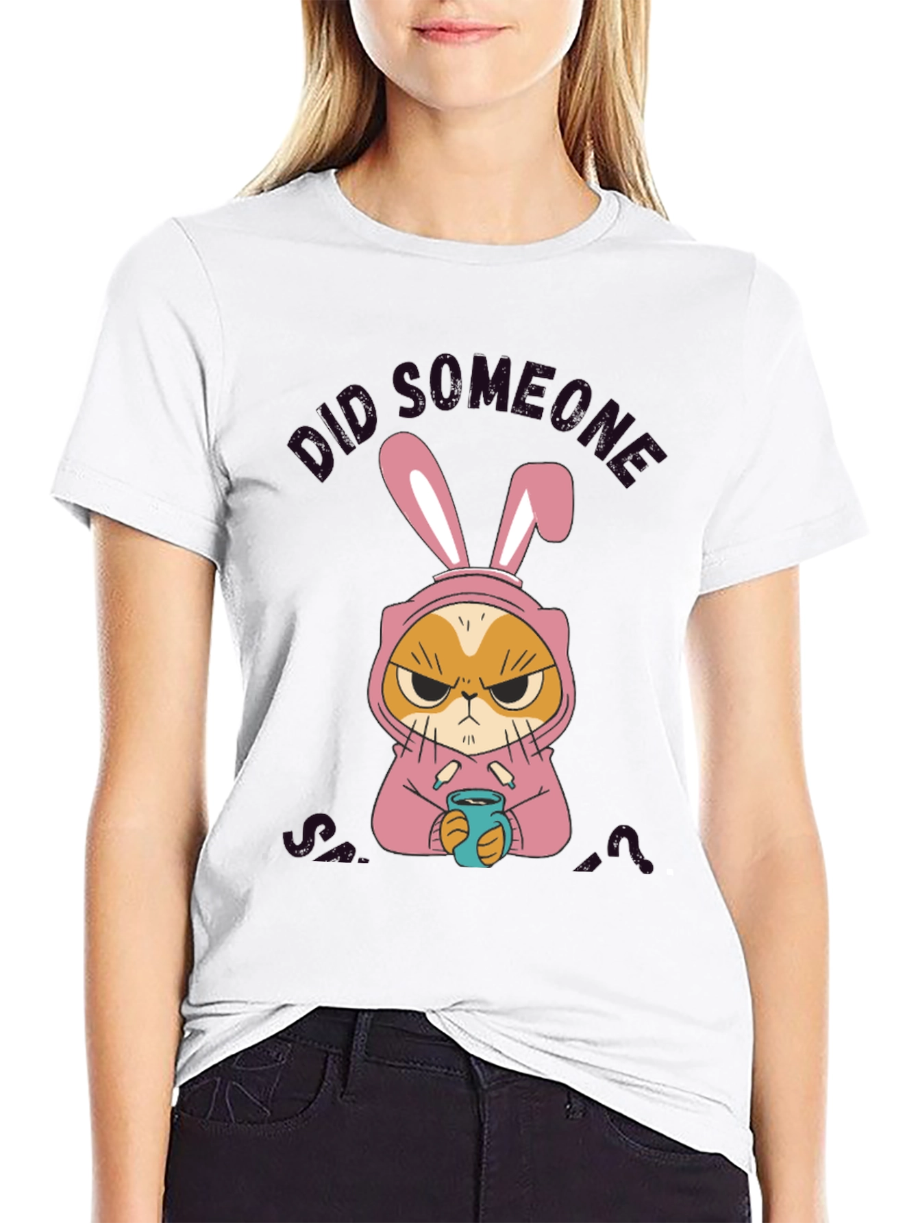 Grumpy Cat Bunny Costume T-Shirt