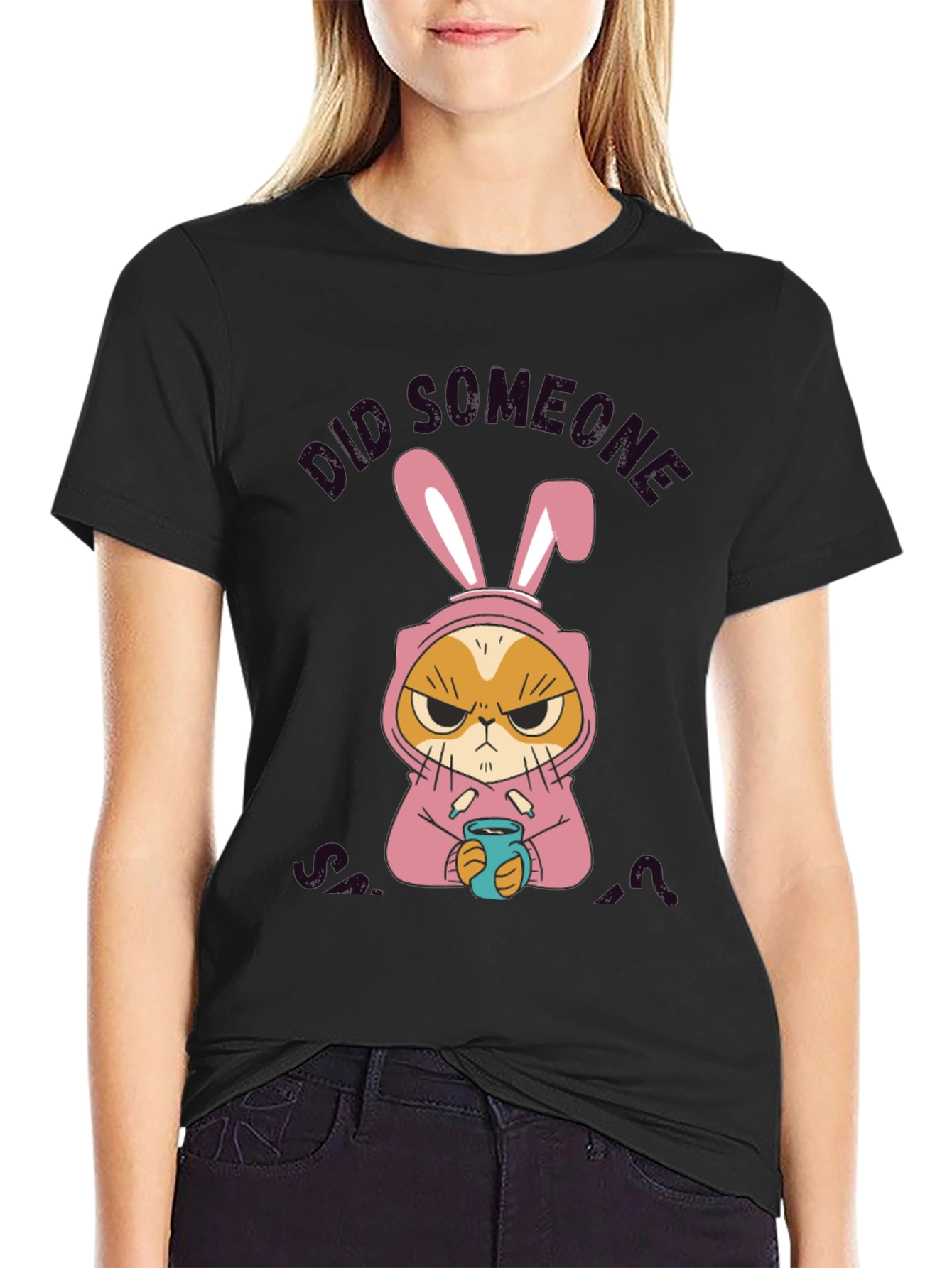 Grumpy Cat Bunny Costume T-Shirt