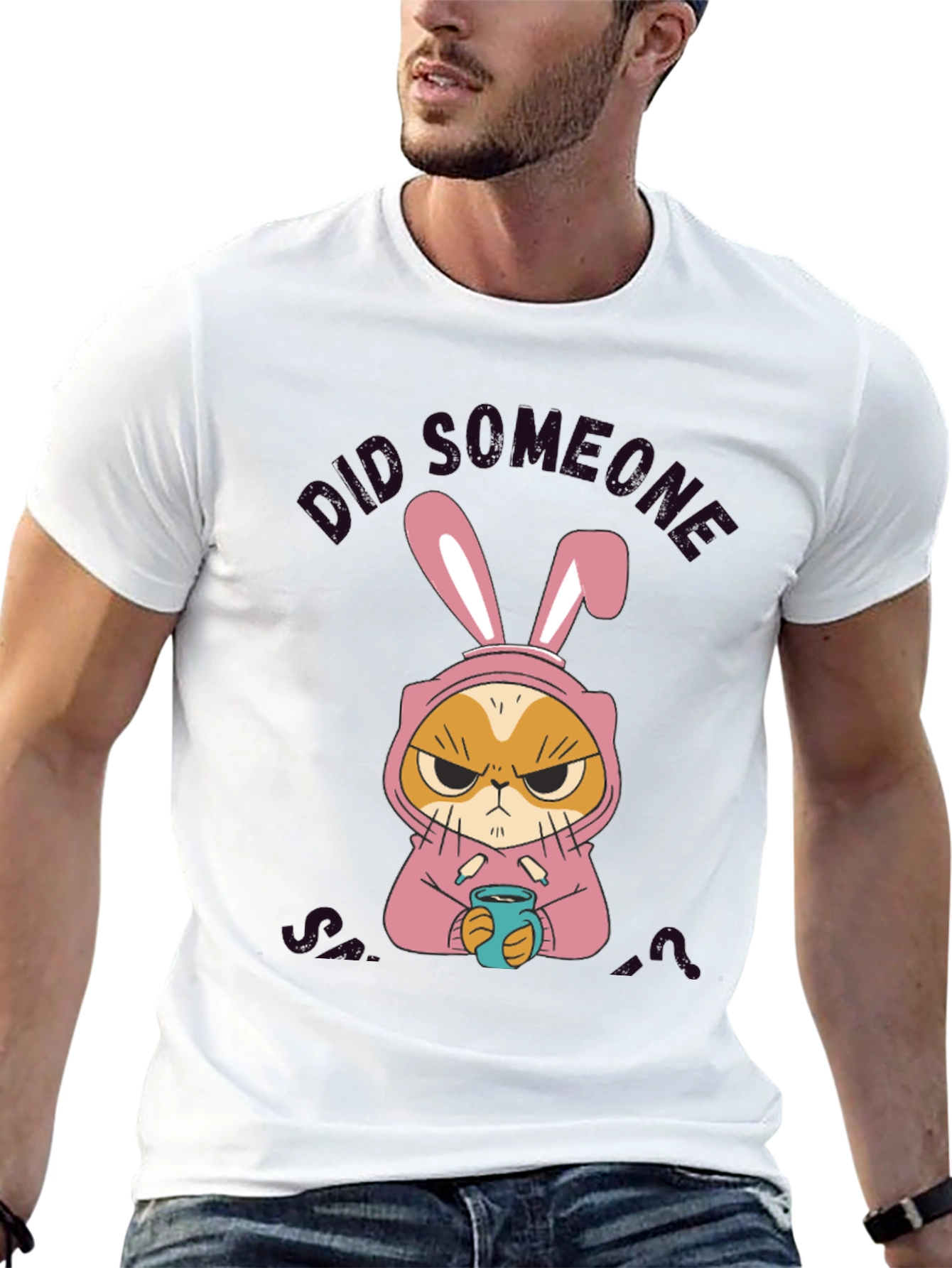 Grumpy Cat Bunny Costume T-Shirt