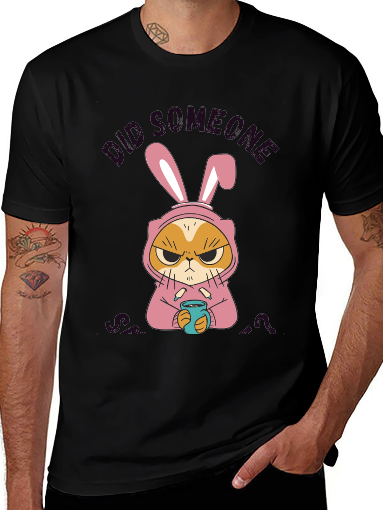 Grumpy Cat Bunny Costume T-Shirt