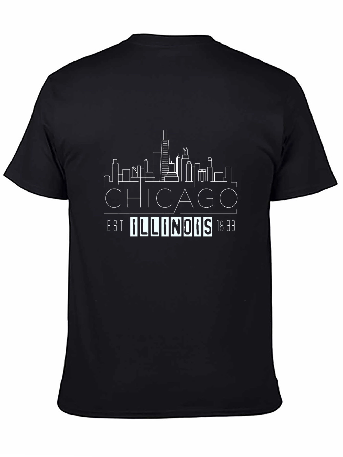Chicago Illinois Skyline Graphic T-Shirt