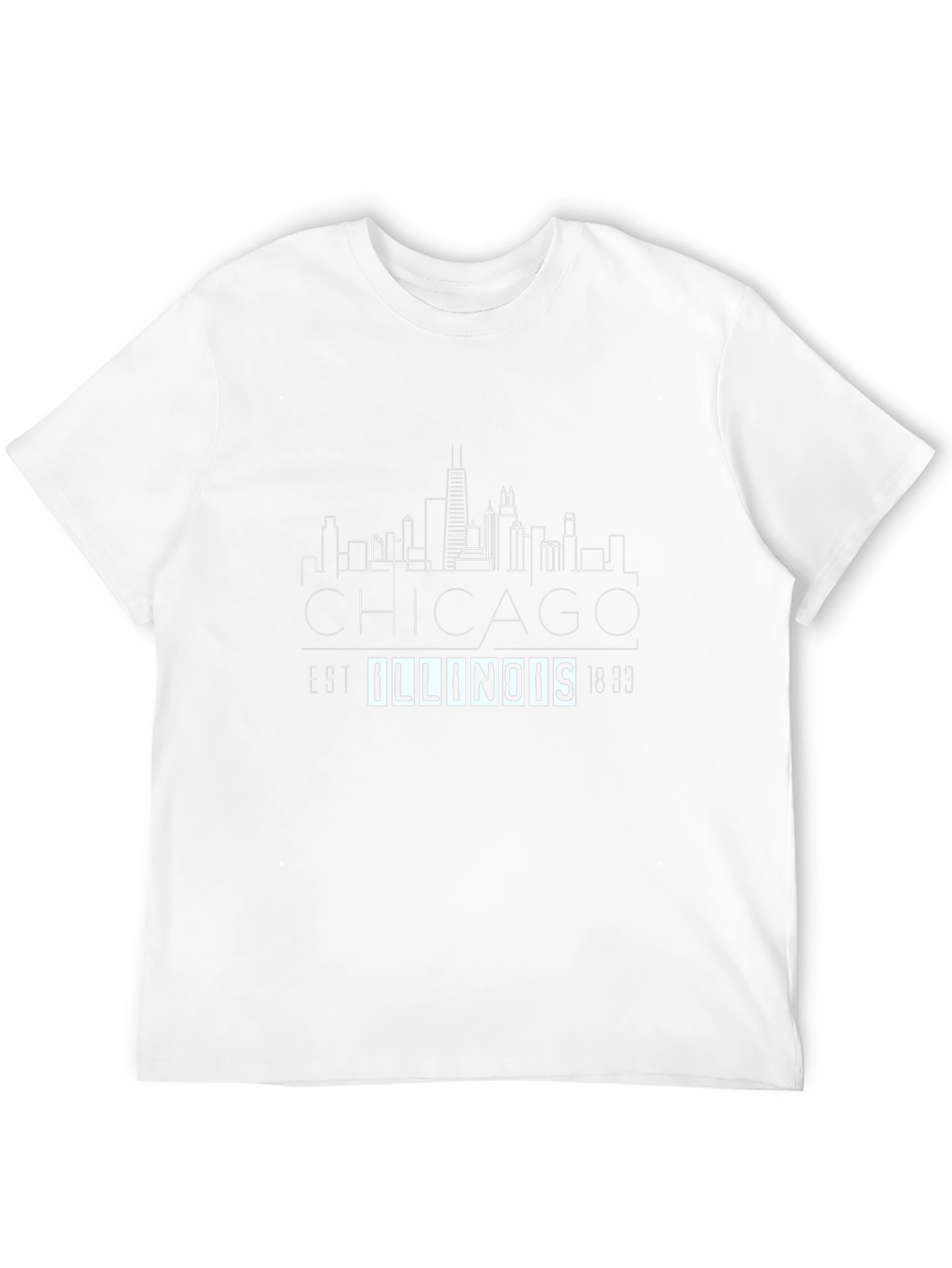 Chicago Illinois Skyline Graphic T-Shirt