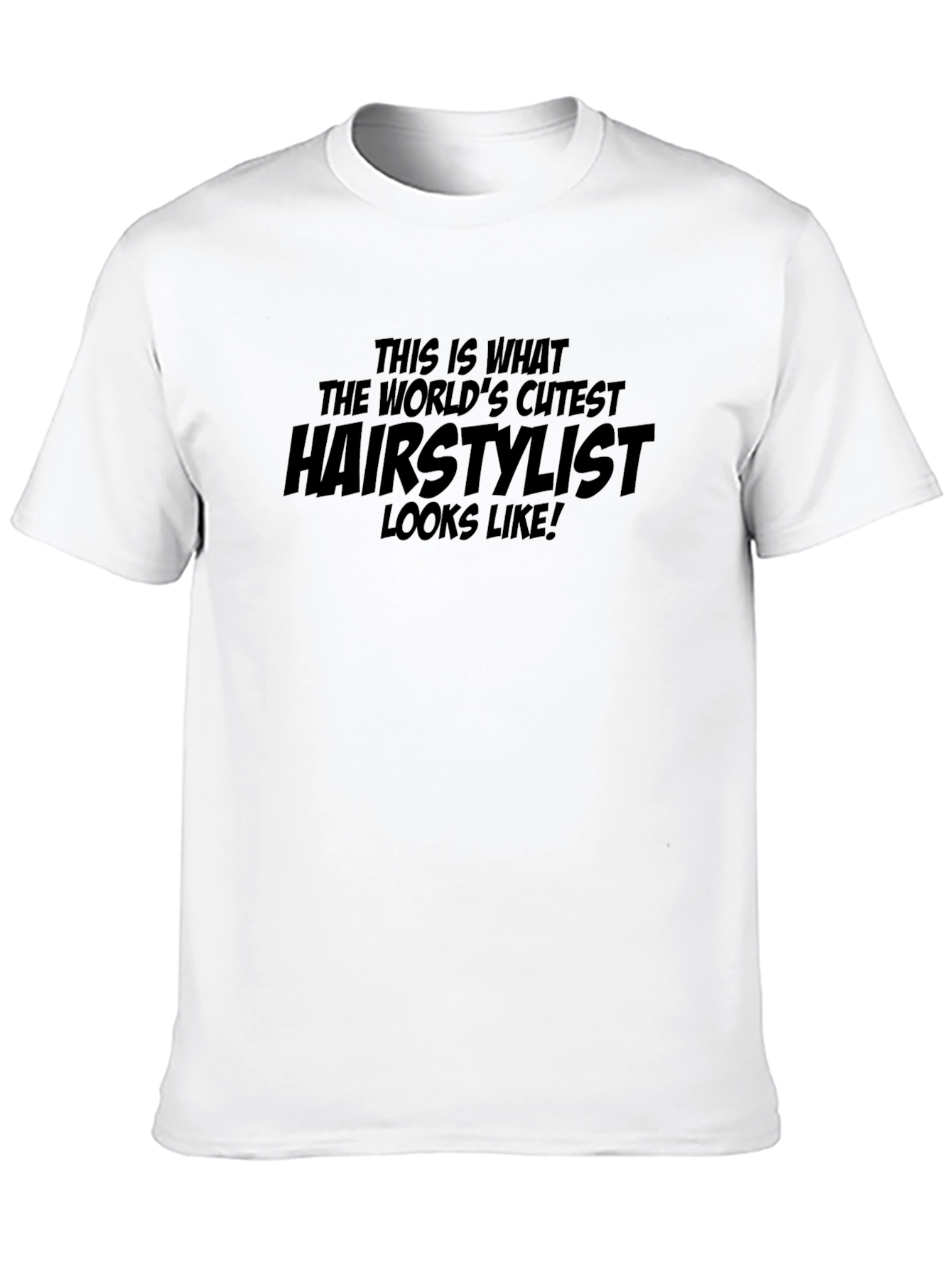 Worlds Cutest Hairstylist Black Graphic T-Shirt