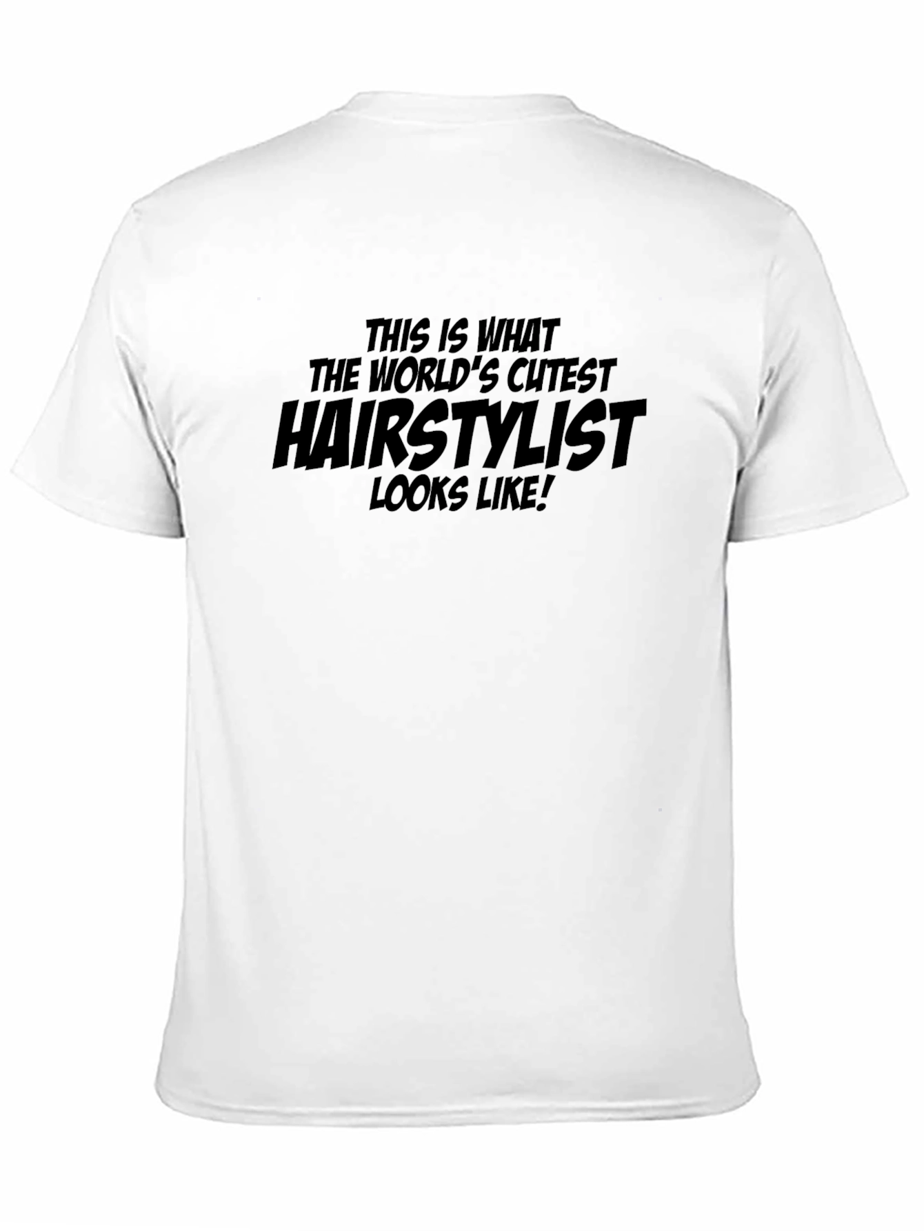 Worlds Cutest Hairstylist Black Graphic T-Shirt
