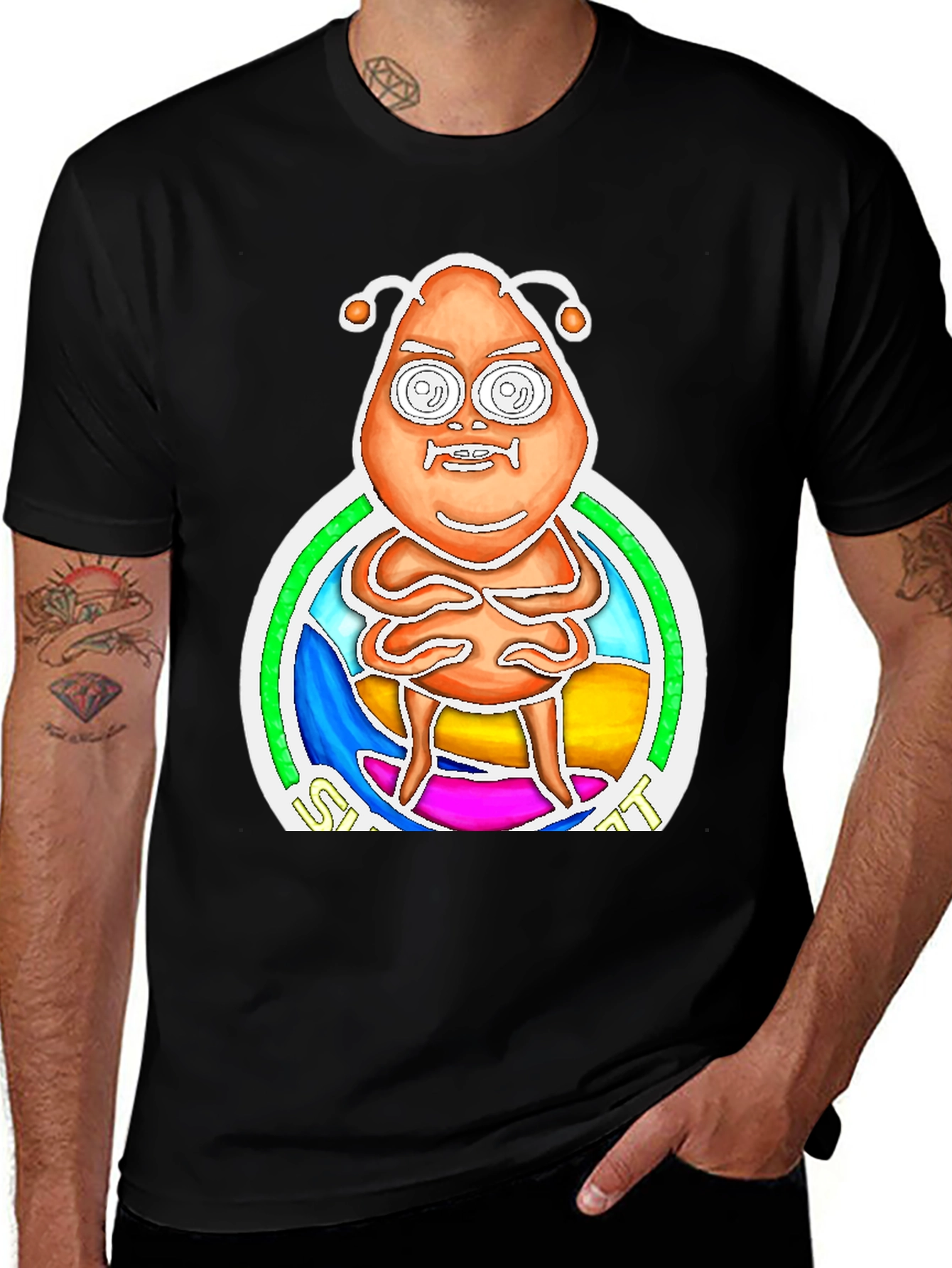 Alien Graphic Print Tee - Quirky Novelty T-Shirt