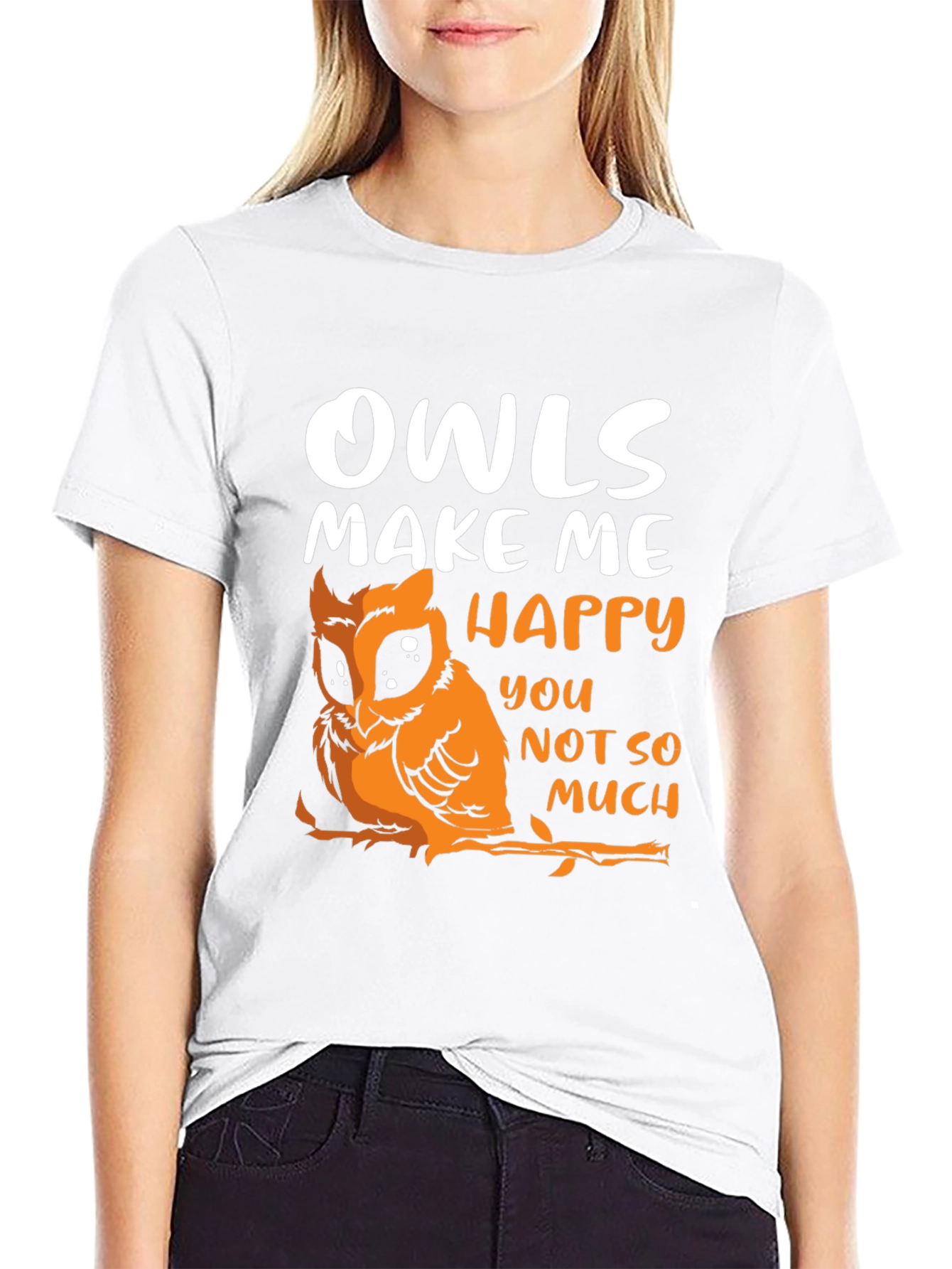Owls Make Me Happy Graphic Tee