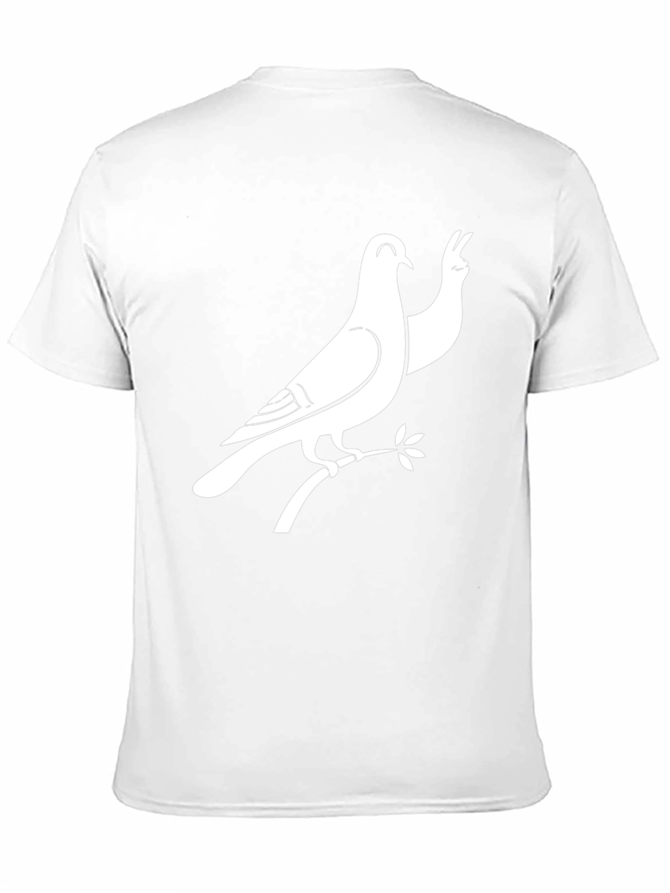 Peace Dove Graphic Tee - Soft Cotton Black T-Shirt