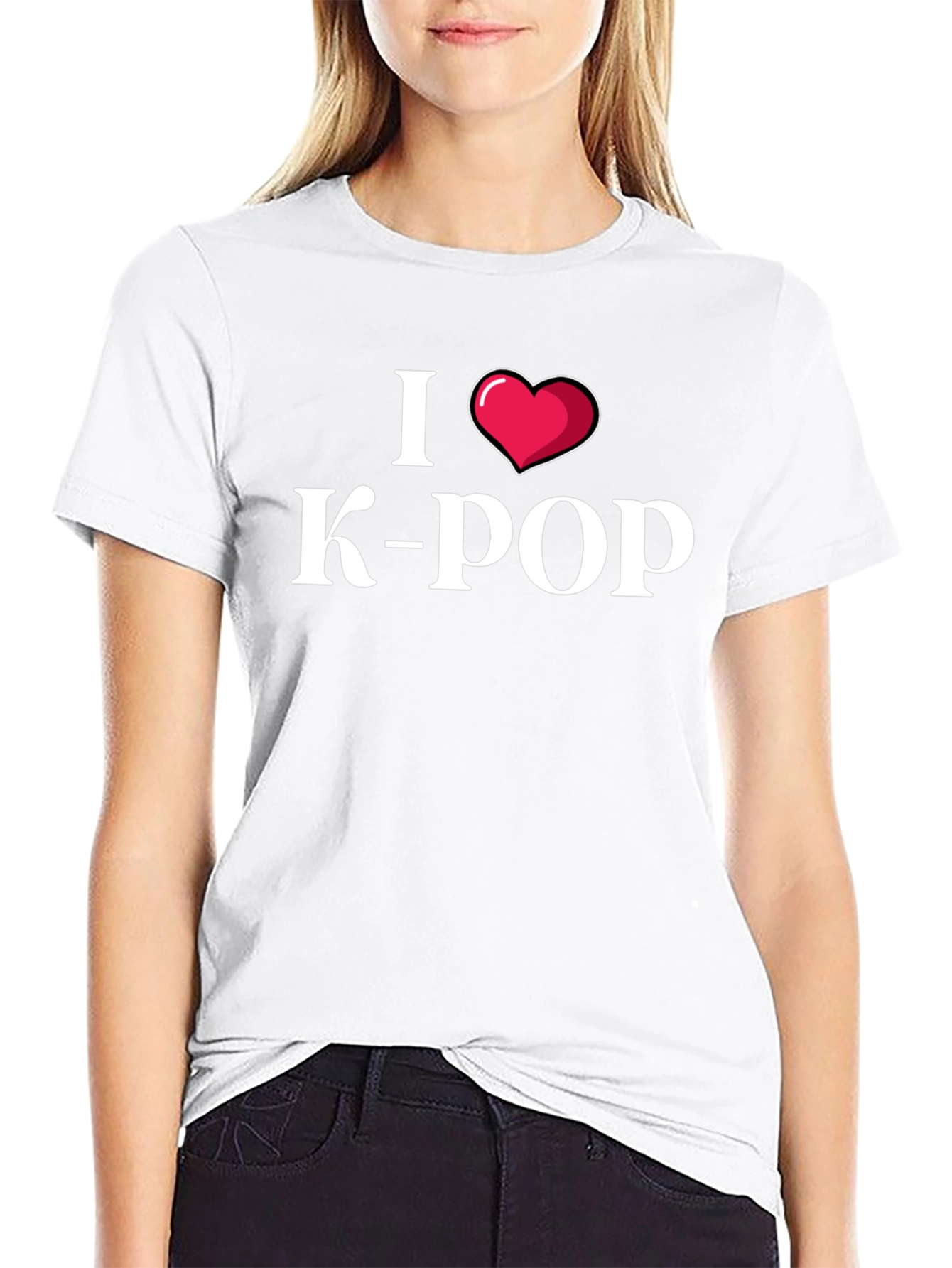 I Heart K-Pop Black T-Shirt
