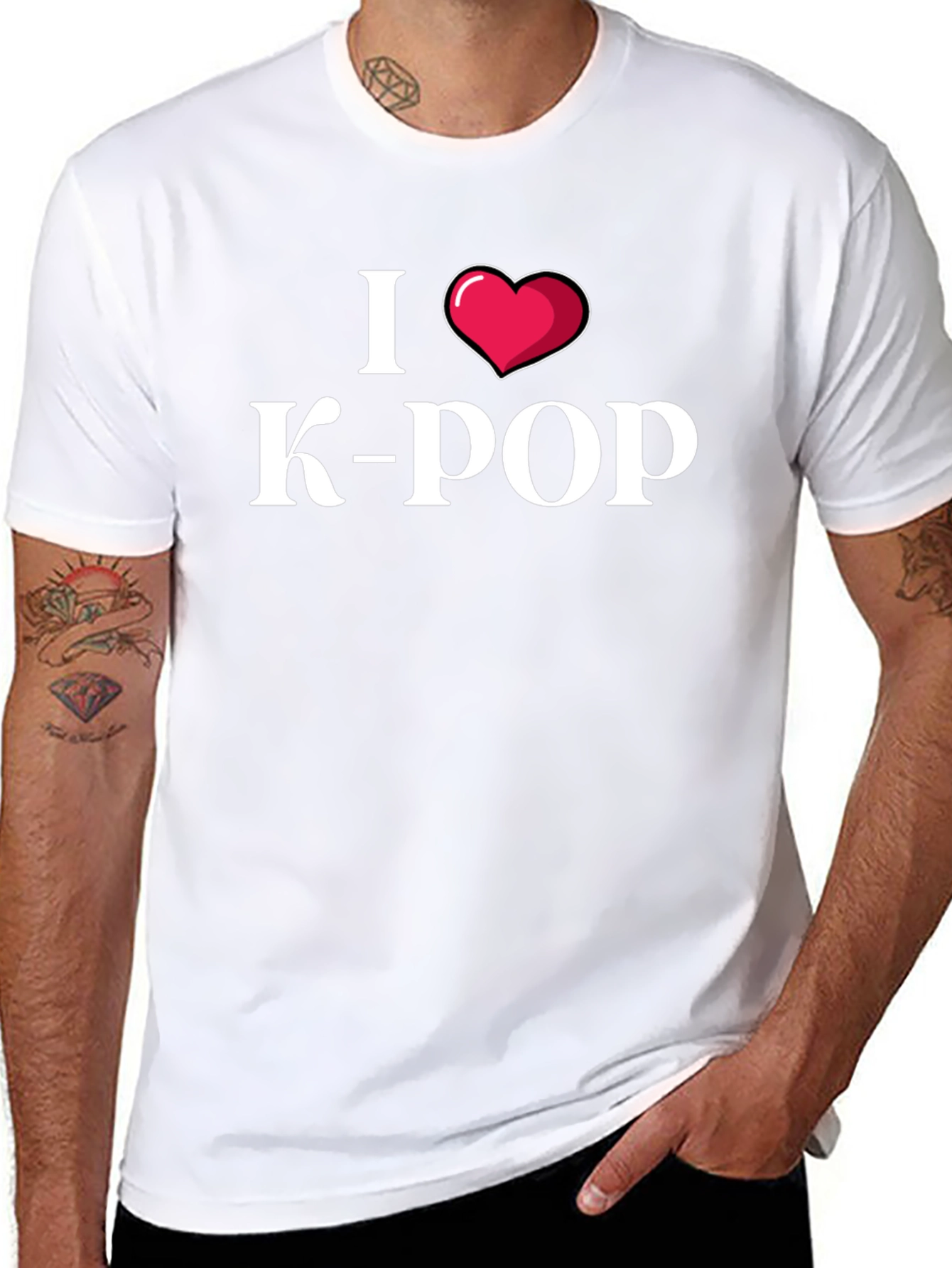 I Heart K-Pop Black T-Shirt