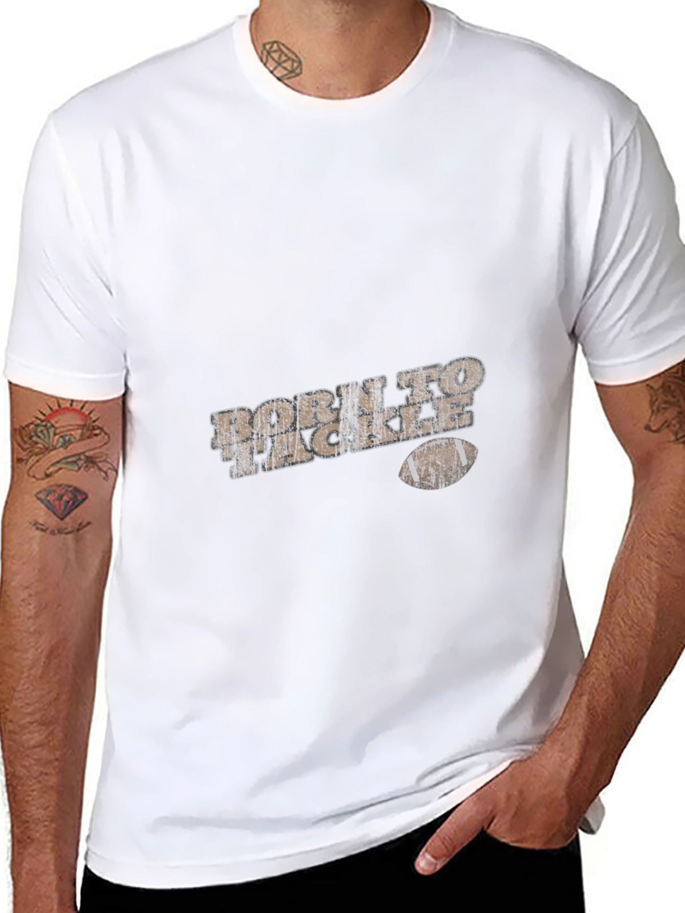 Born to Tackle Graphic Tee