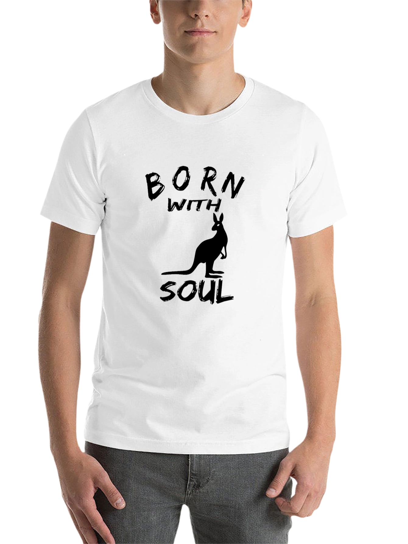Born With Soul Black Graphic Tee