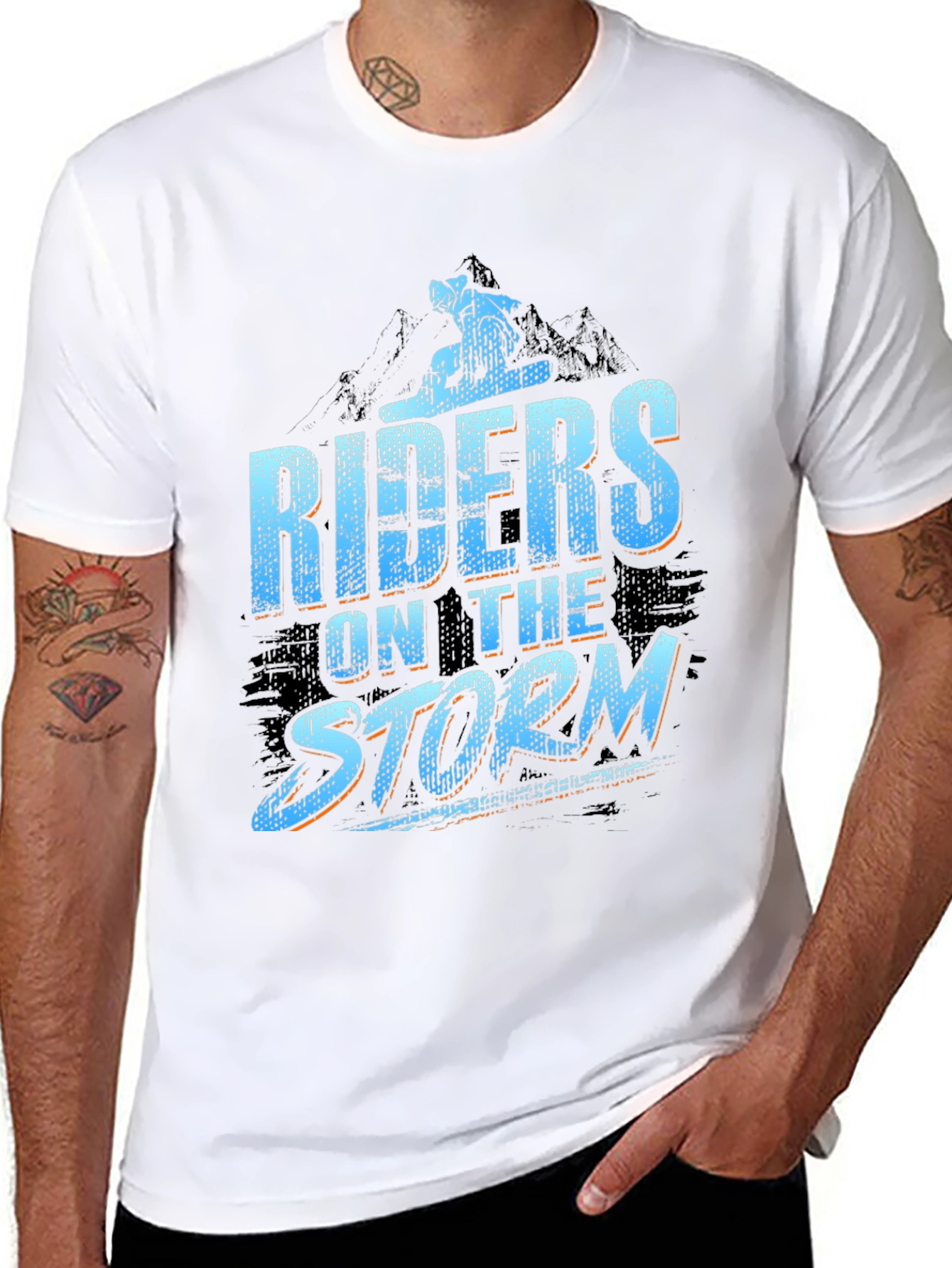 Riders on the Storm Black Graphic Tee