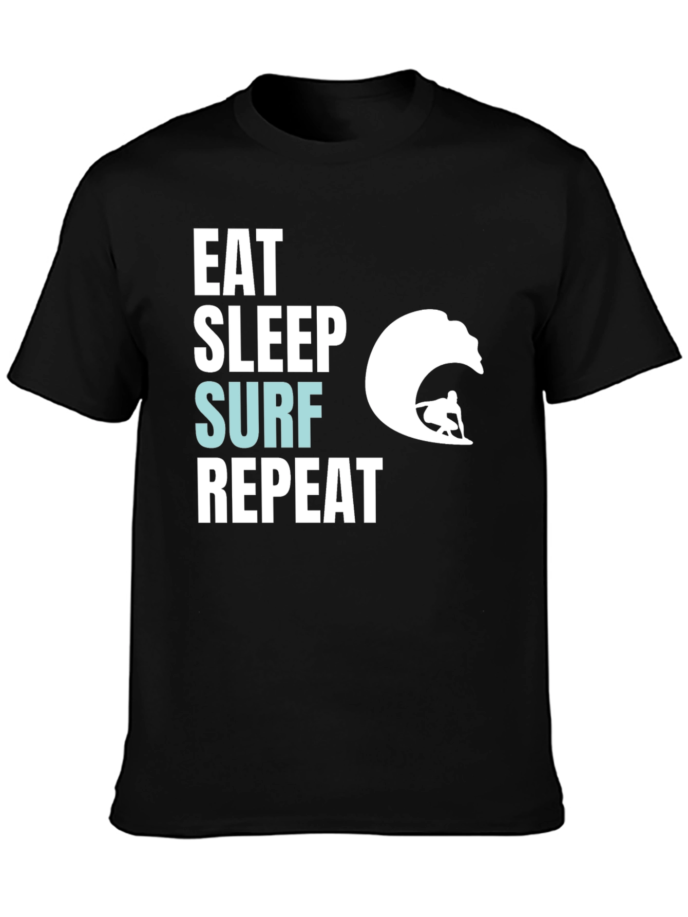 Eat Sleep Surf Repeat Graphic Tee