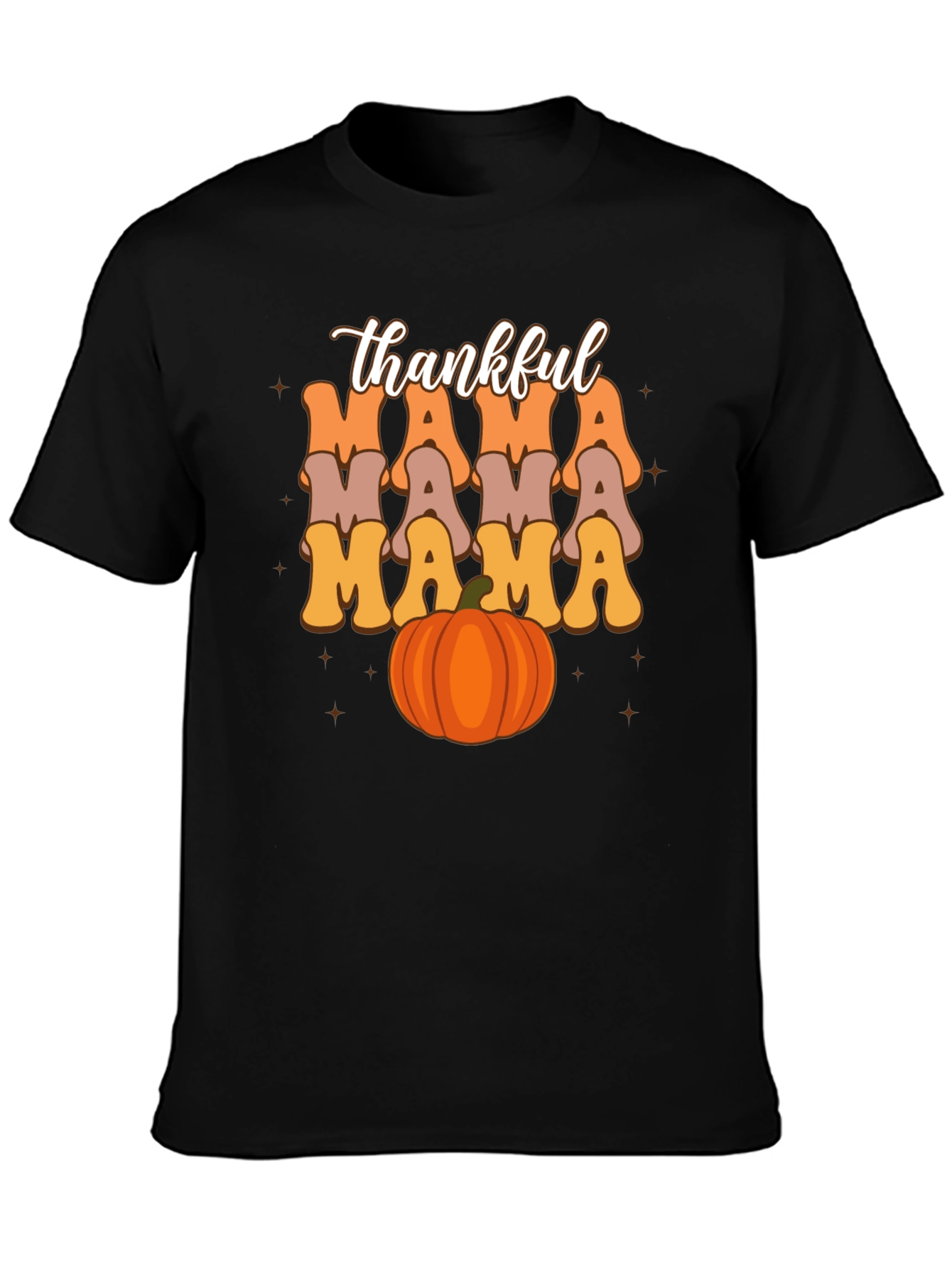 Thankful Mama Pumpkin T-Shirt - Fall Season Tee
