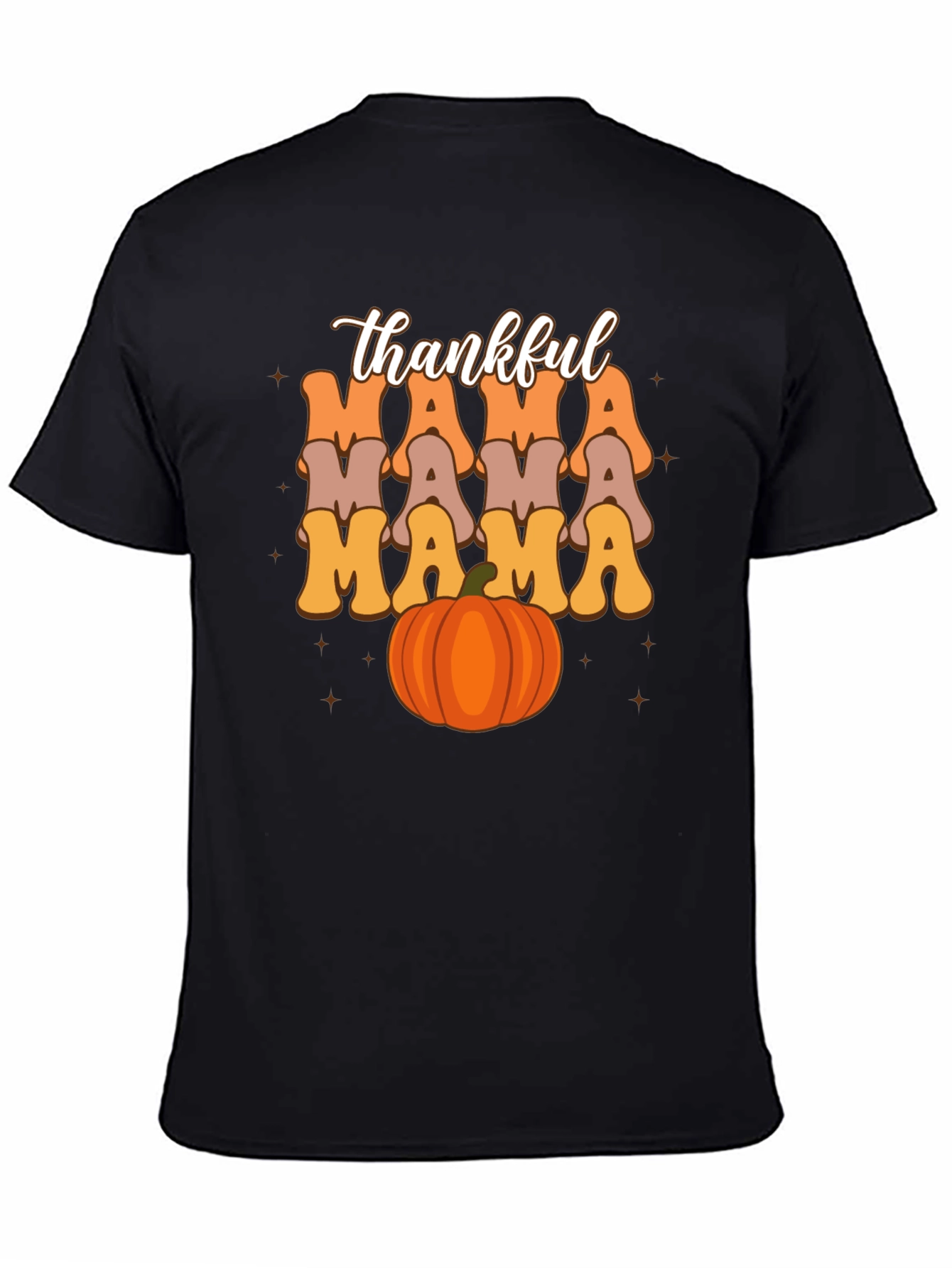 Thankful Mama Pumpkin T-Shirt - Fall Season Tee