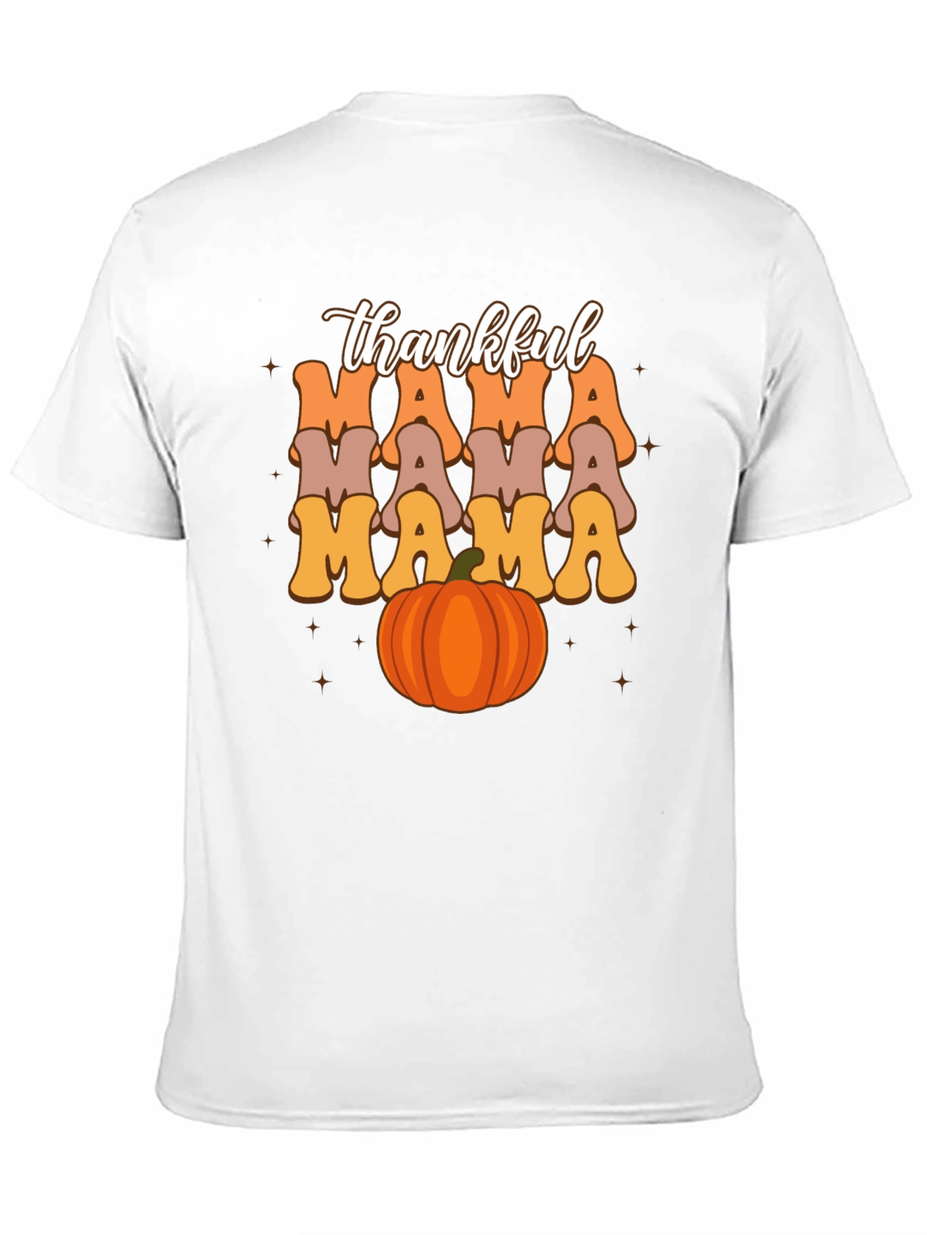 Thankful Mama Pumpkin T-Shirt - Fall Season Tee