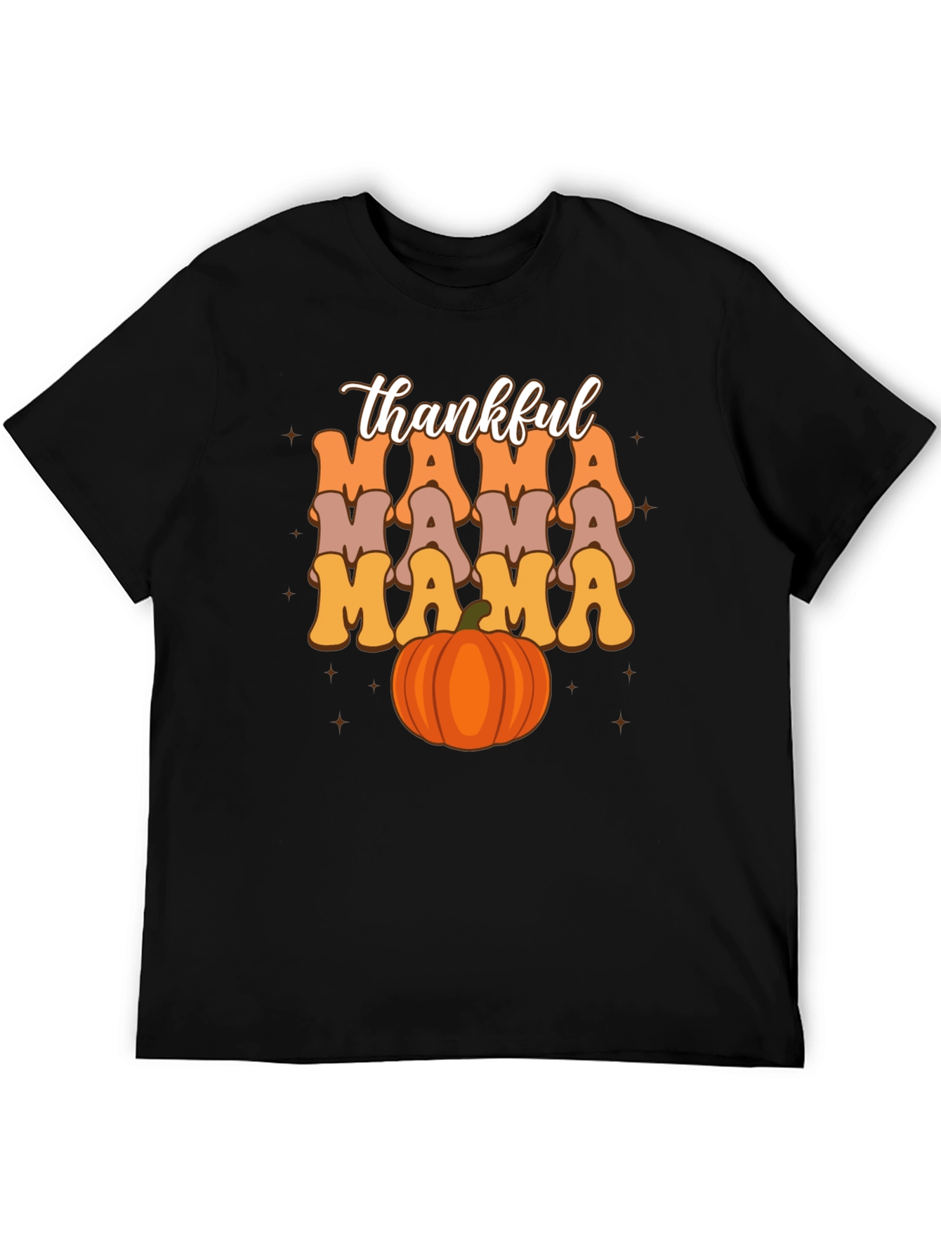 Thankful Mama Pumpkin T-Shirt - Fall Season Tee