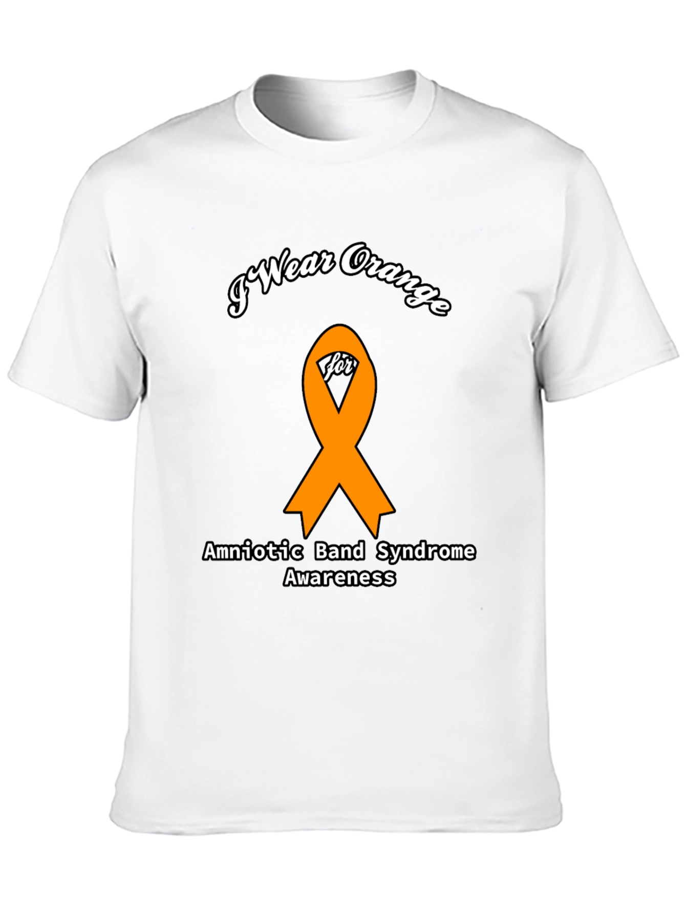 Orange Ribbon Amniotic Band Syndrome Awareness T-Shirt