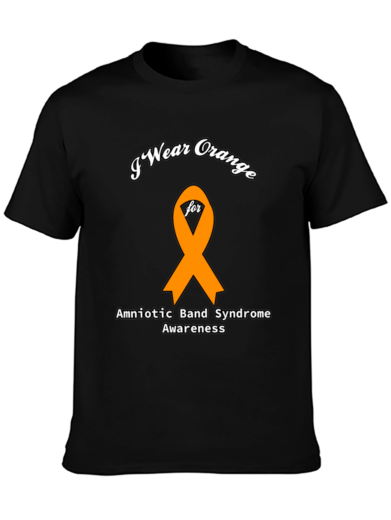 Orange Ribbon Amniotic Band Syndrome Awareness T-Shirt