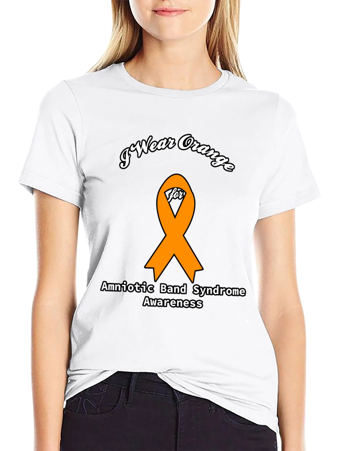 Orange Ribbon Amniotic Band Syndrome Awareness T-Shirt