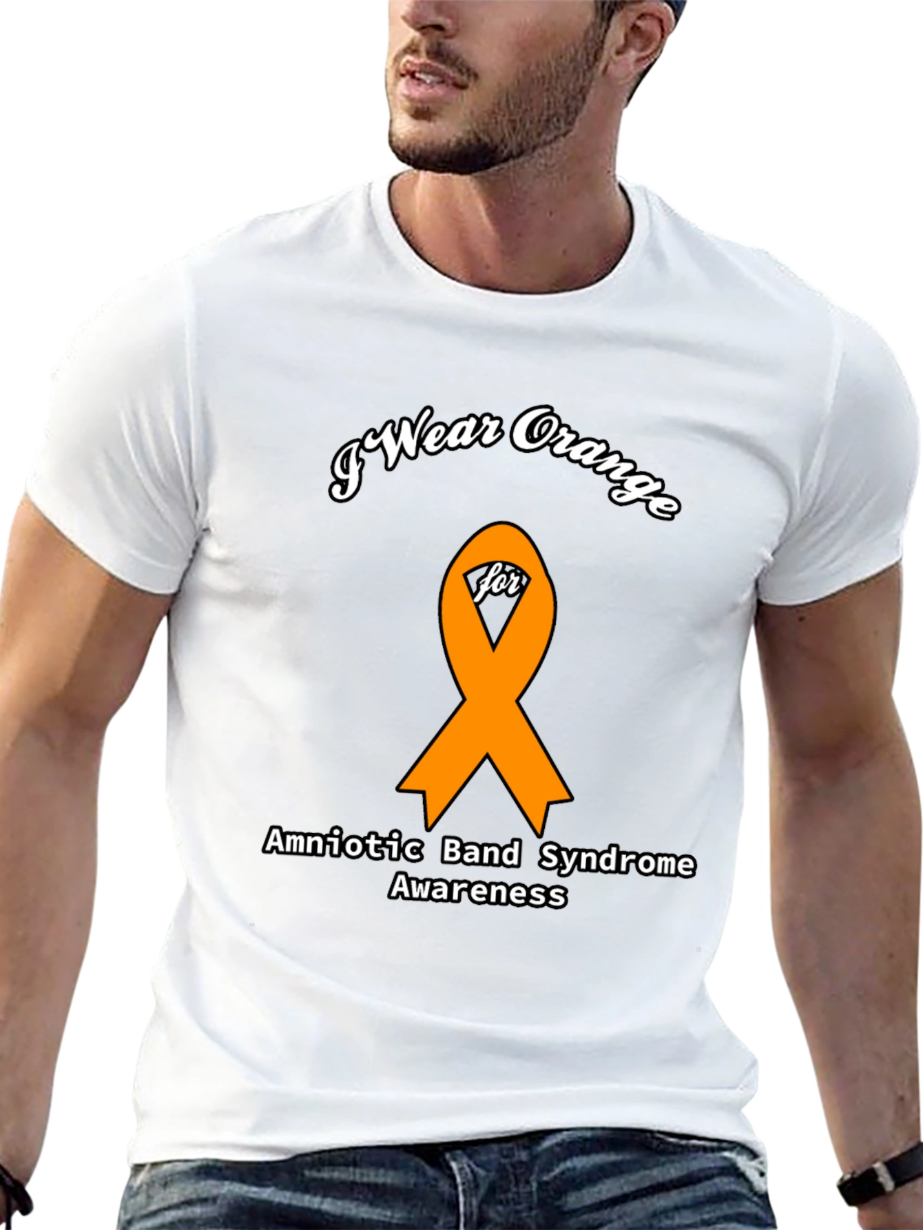 Orange Ribbon Amniotic Band Syndrome Awareness T-Shirt