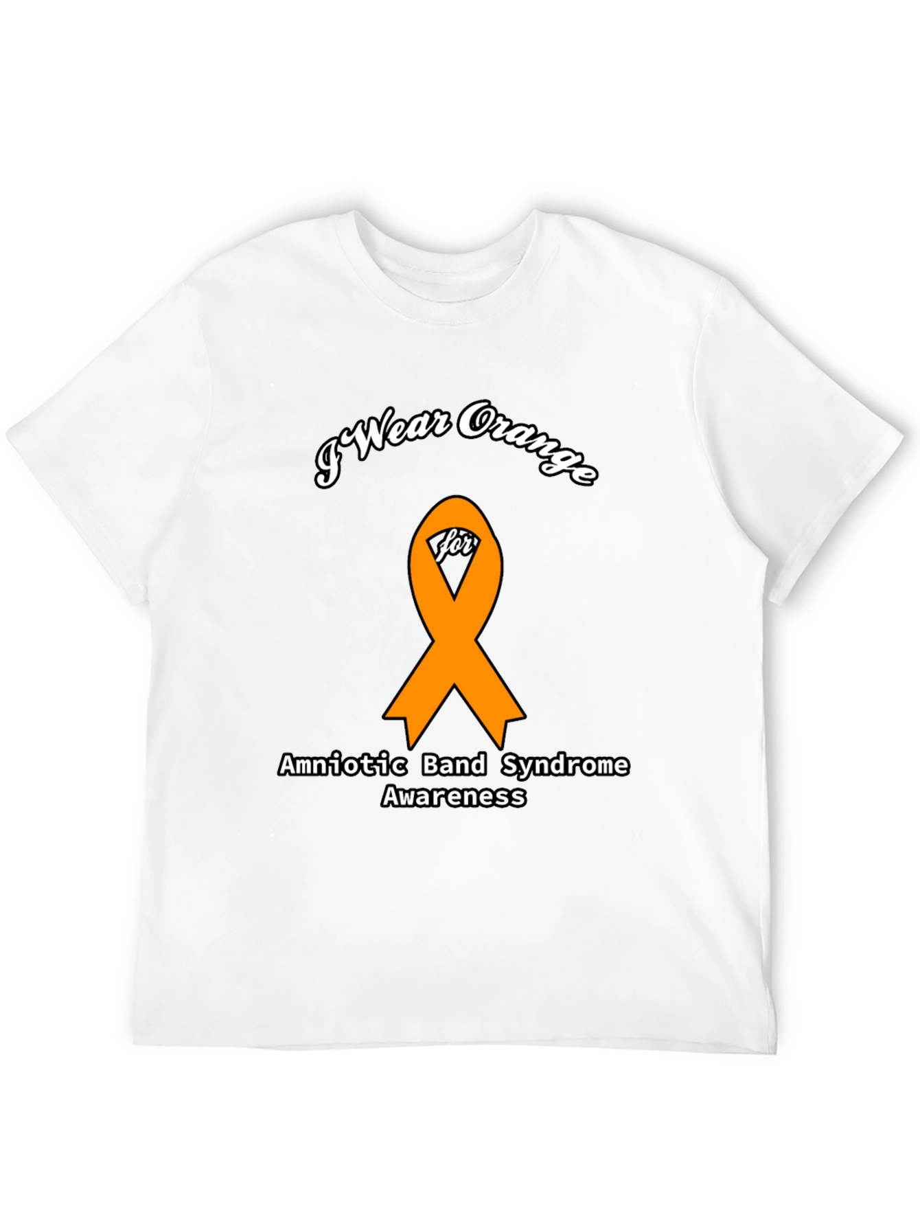 Orange Ribbon Amniotic Band Syndrome Awareness T-Shirt