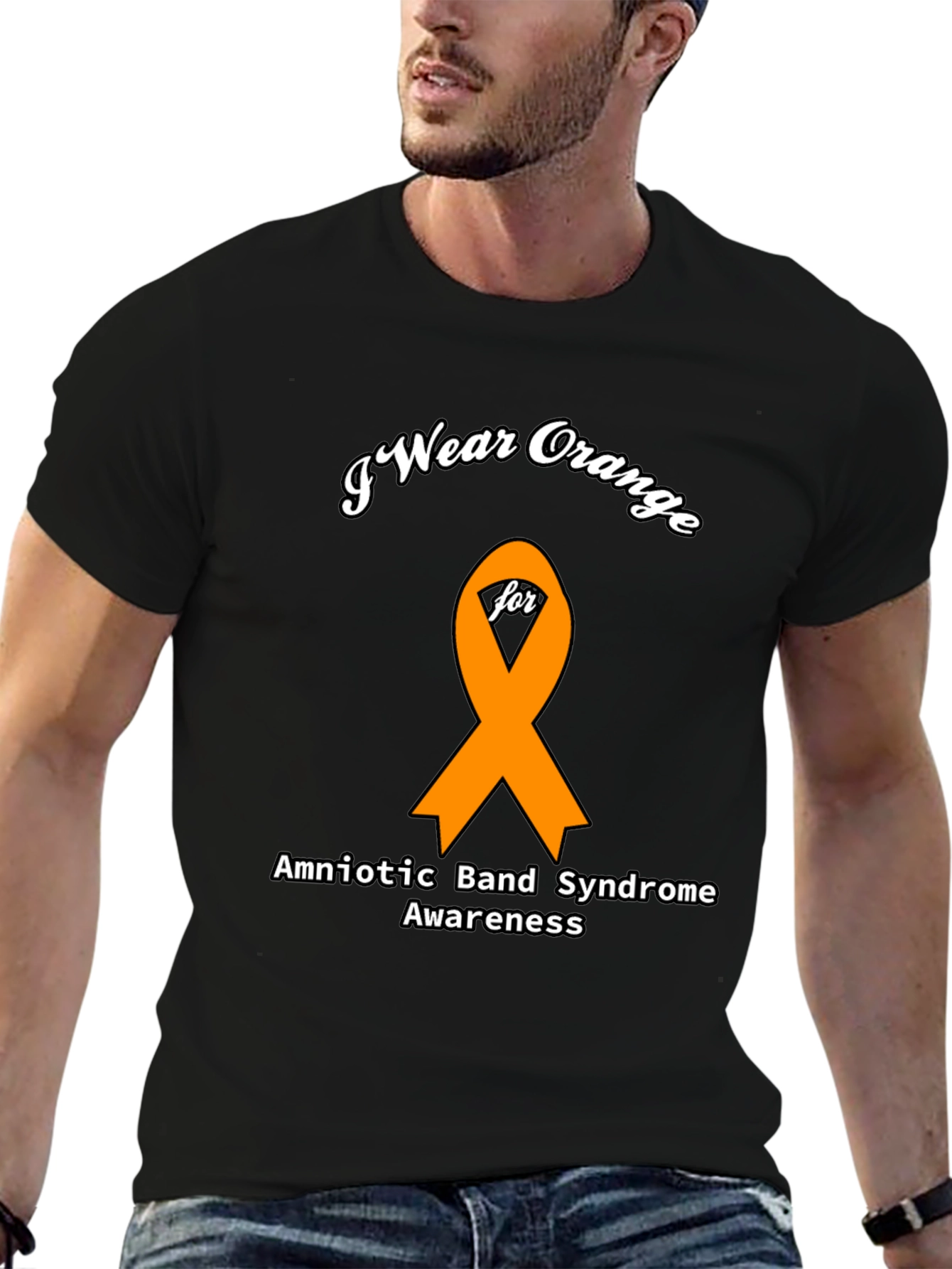 Orange Ribbon Amniotic Band Syndrome Awareness T-Shirt