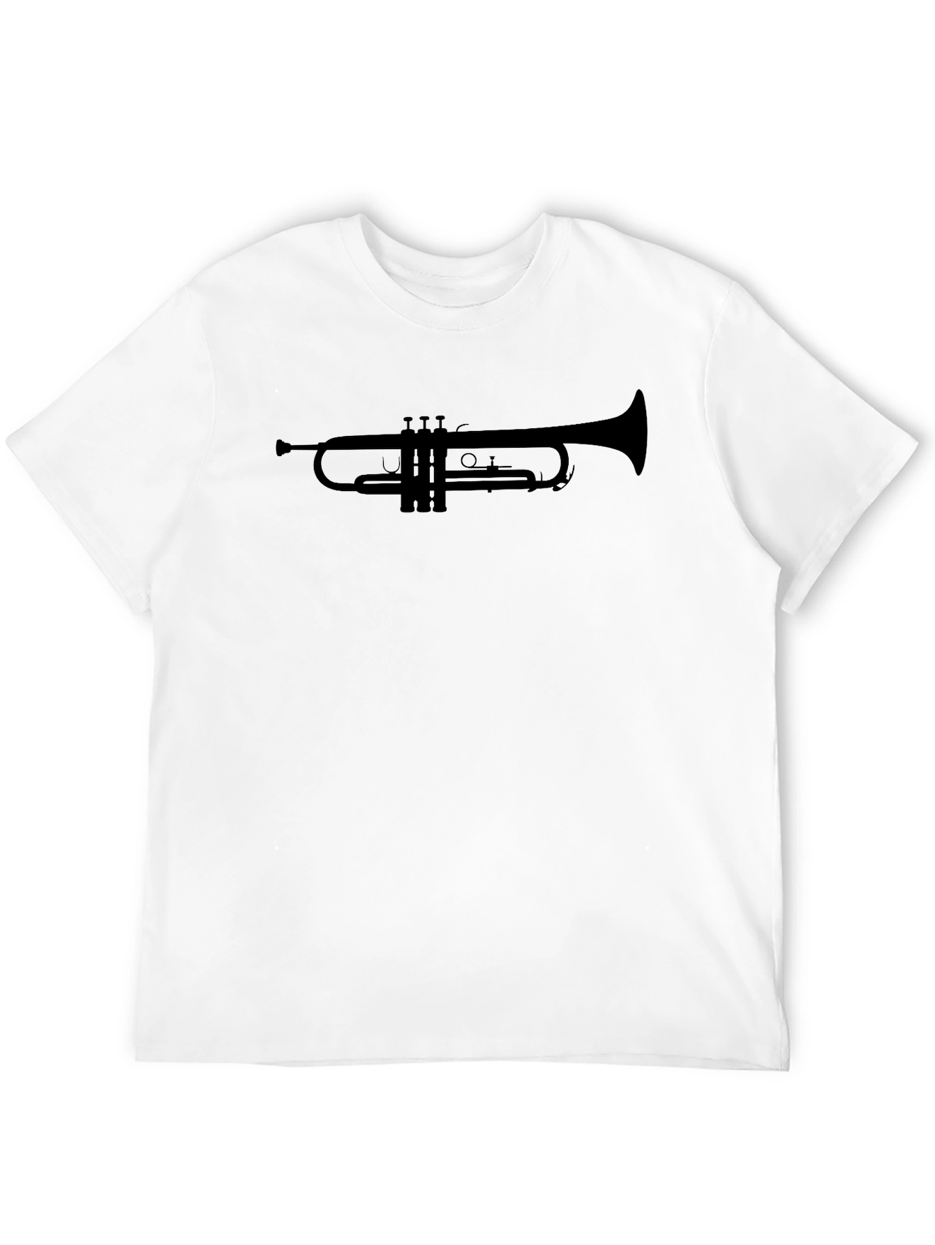 Trumpet Silhouette Black T-Shirt - Musician Apparel