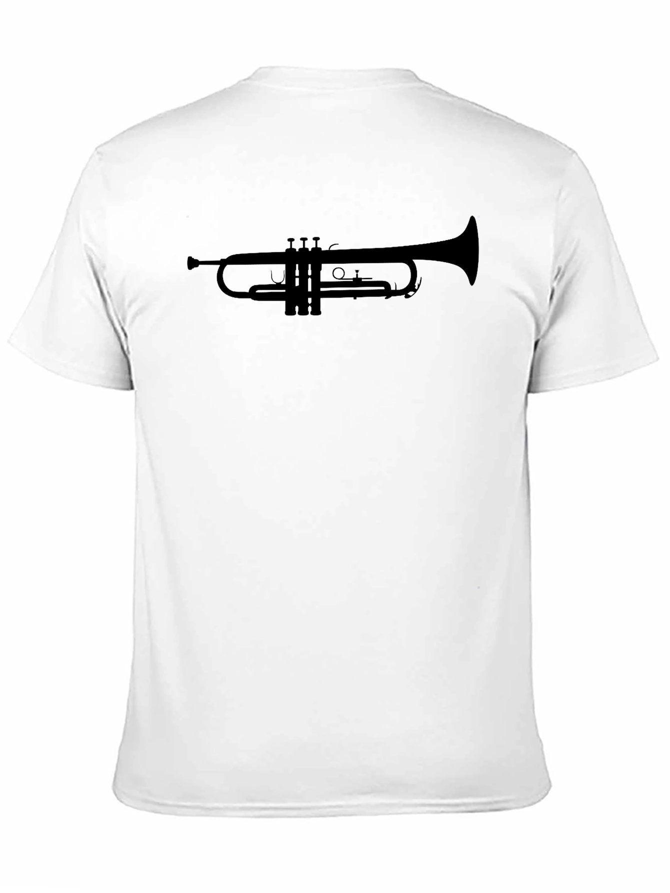 Trumpet Silhouette Black T-Shirt - Musician Apparel
