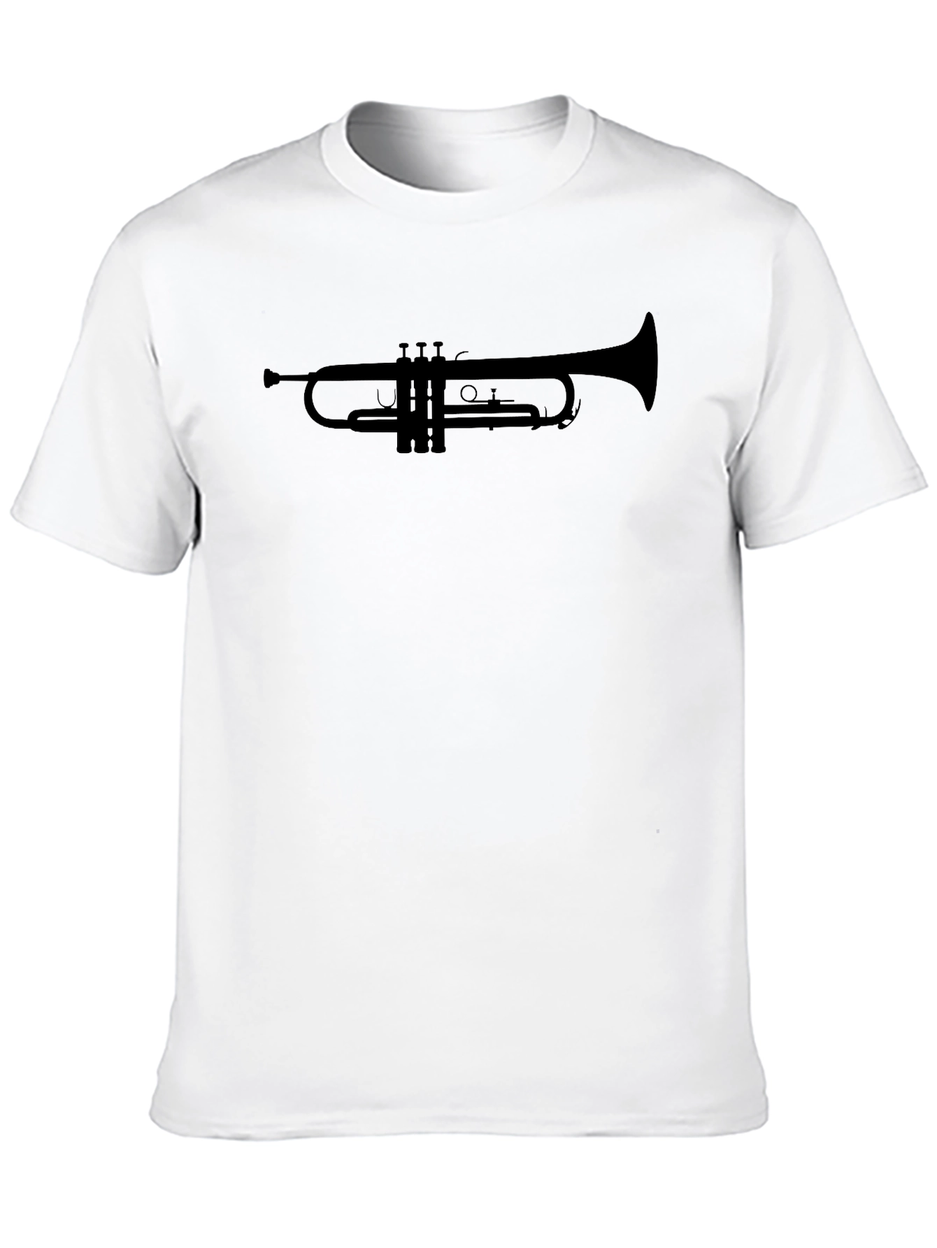 Trumpet Silhouette Black T-Shirt - Musician Apparel