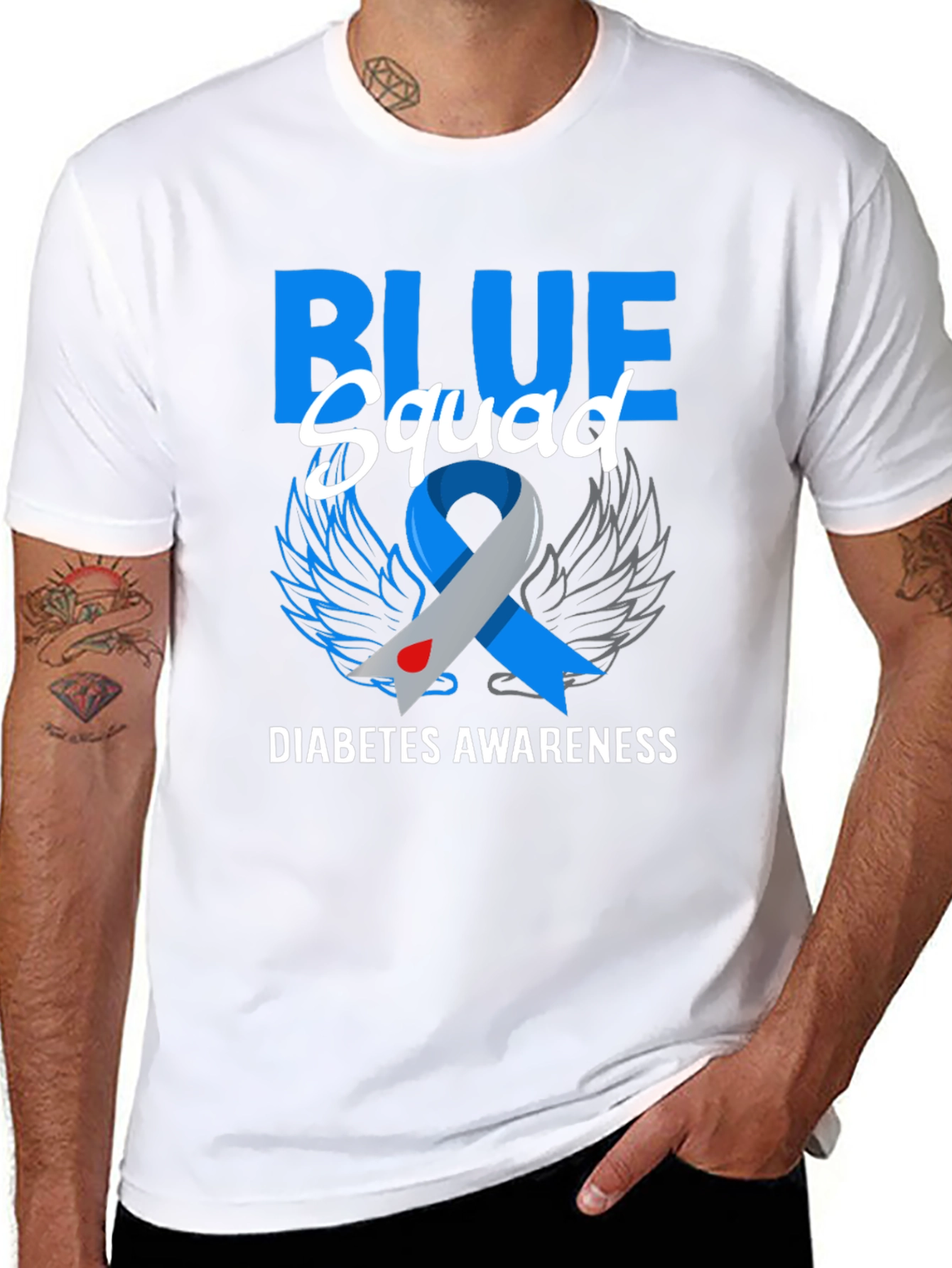 Blue Squad Diabetes Awareness T-Shirt
