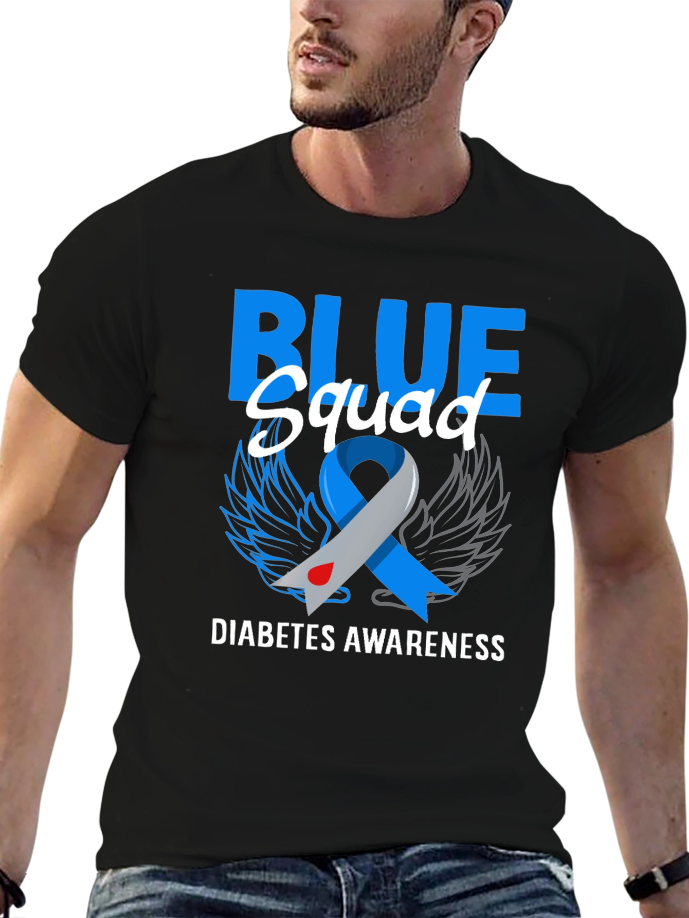 Blue Squad Diabetes Awareness T-Shirt