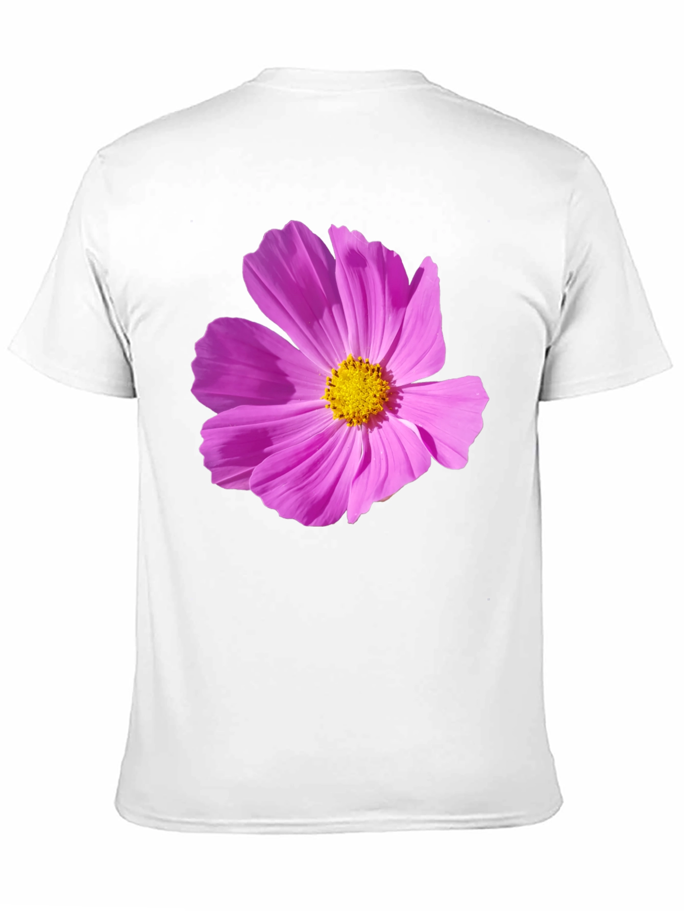 Floral Graphic Tee - Black Cotton T-Shirt
