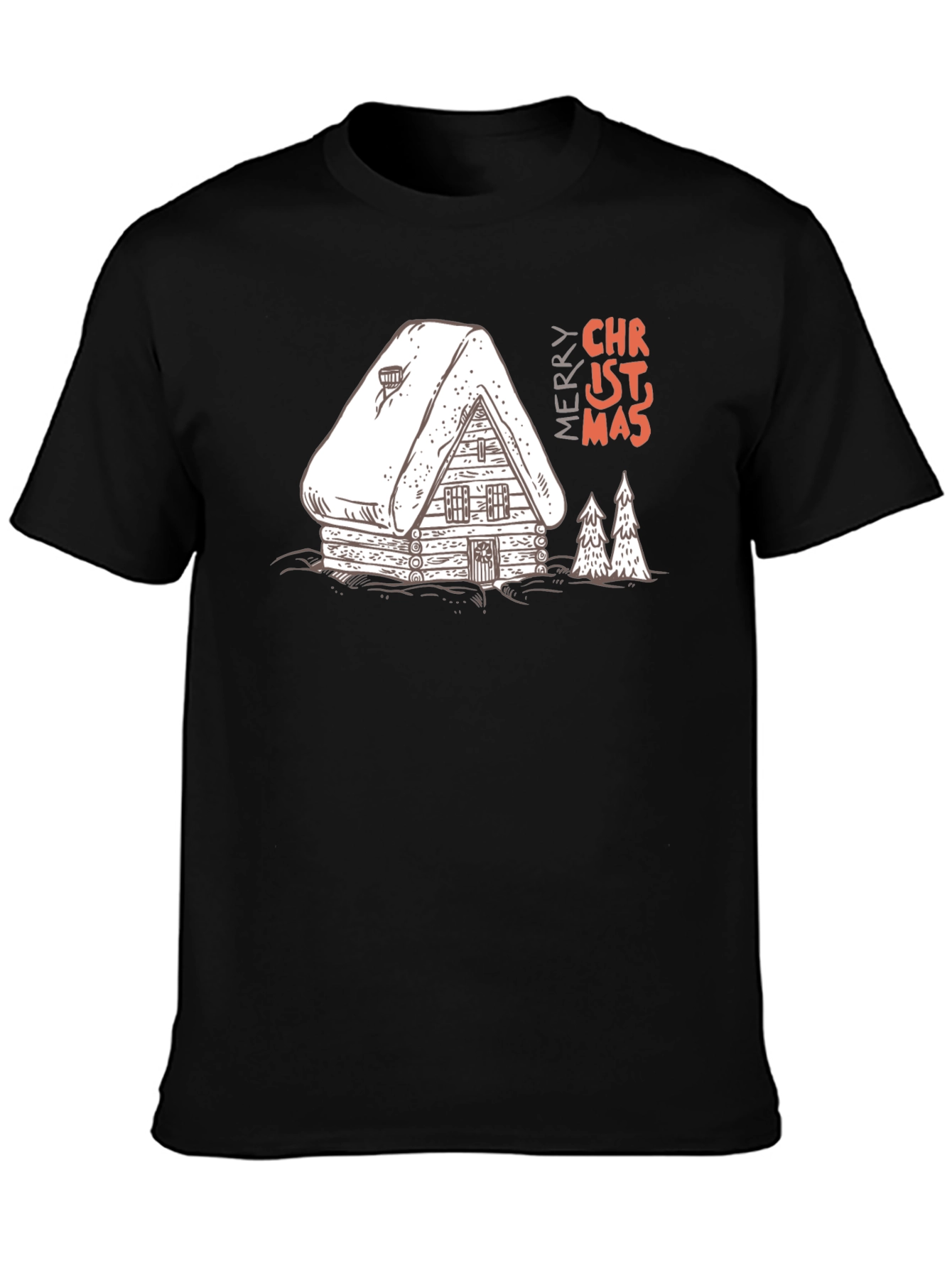 Christmas Cabin T-Shirt - Holiday Graphic Tee