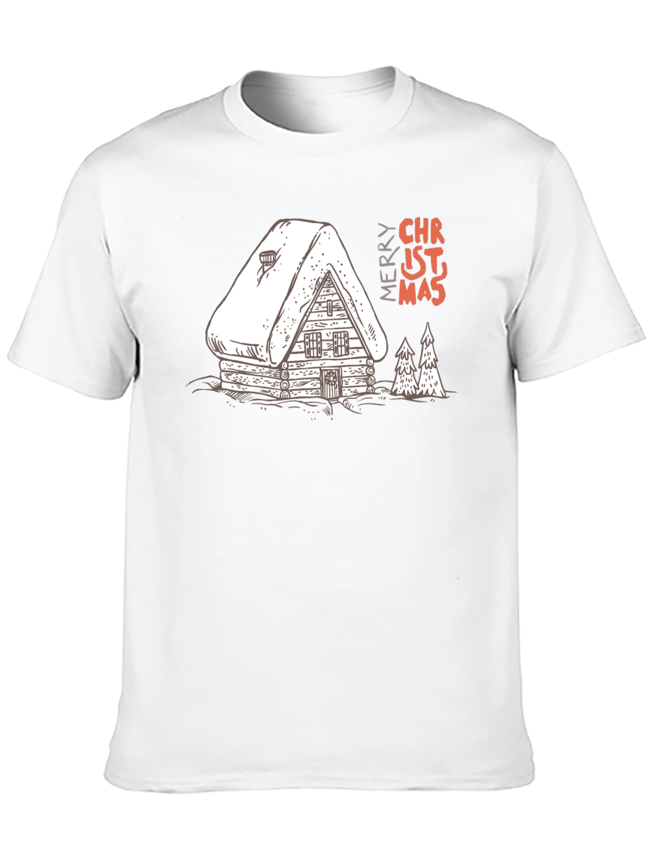 Christmas Cabin T-Shirt - Holiday Graphic Tee