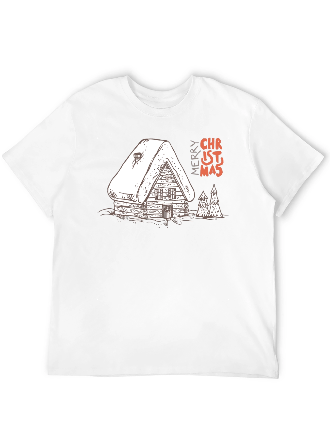 Christmas Cabin T-Shirt - Holiday Graphic Tee