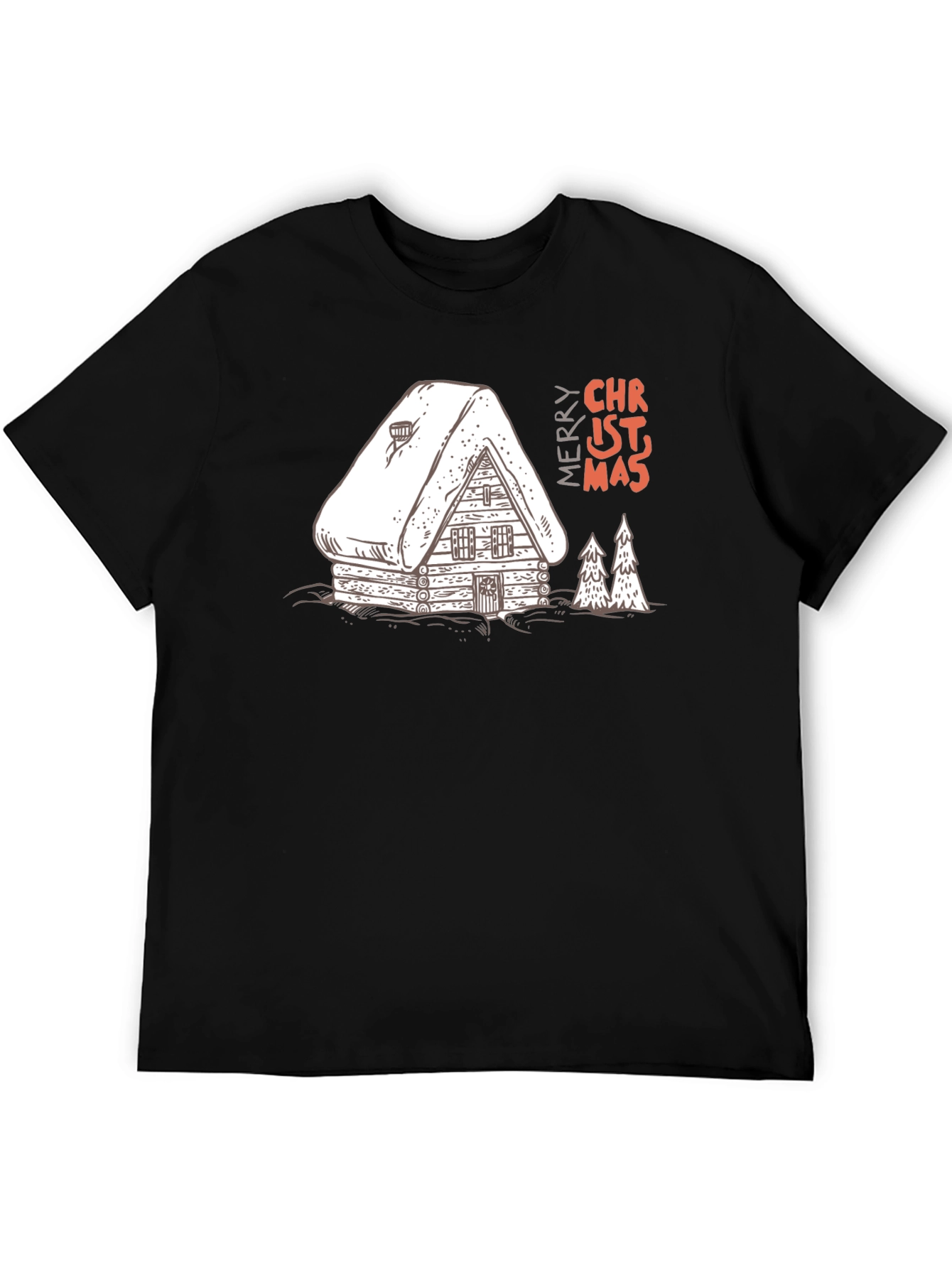 Christmas Cabin T-Shirt - Holiday Graphic Tee
