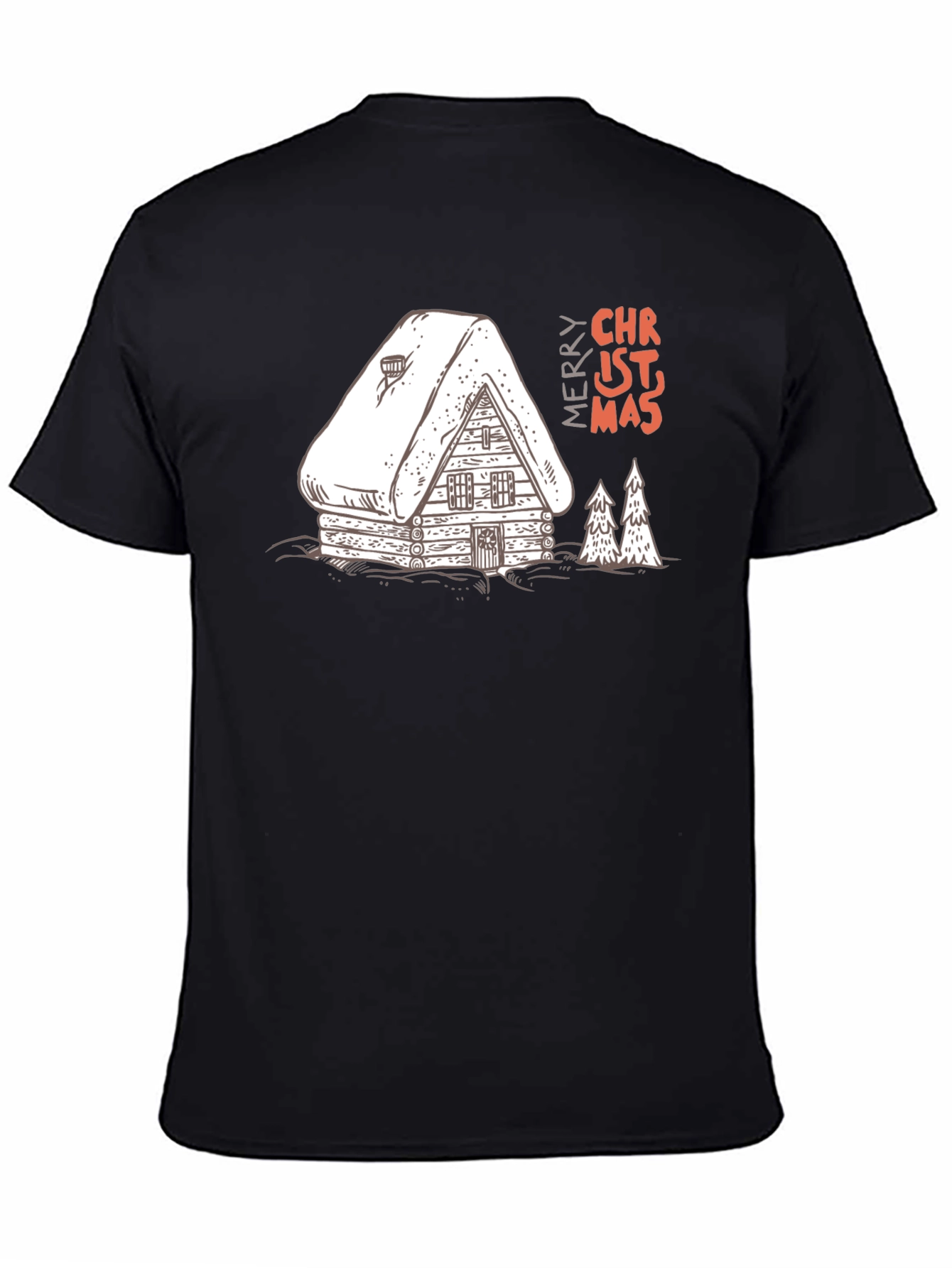 Christmas Cabin T-Shirt - Holiday Graphic Tee