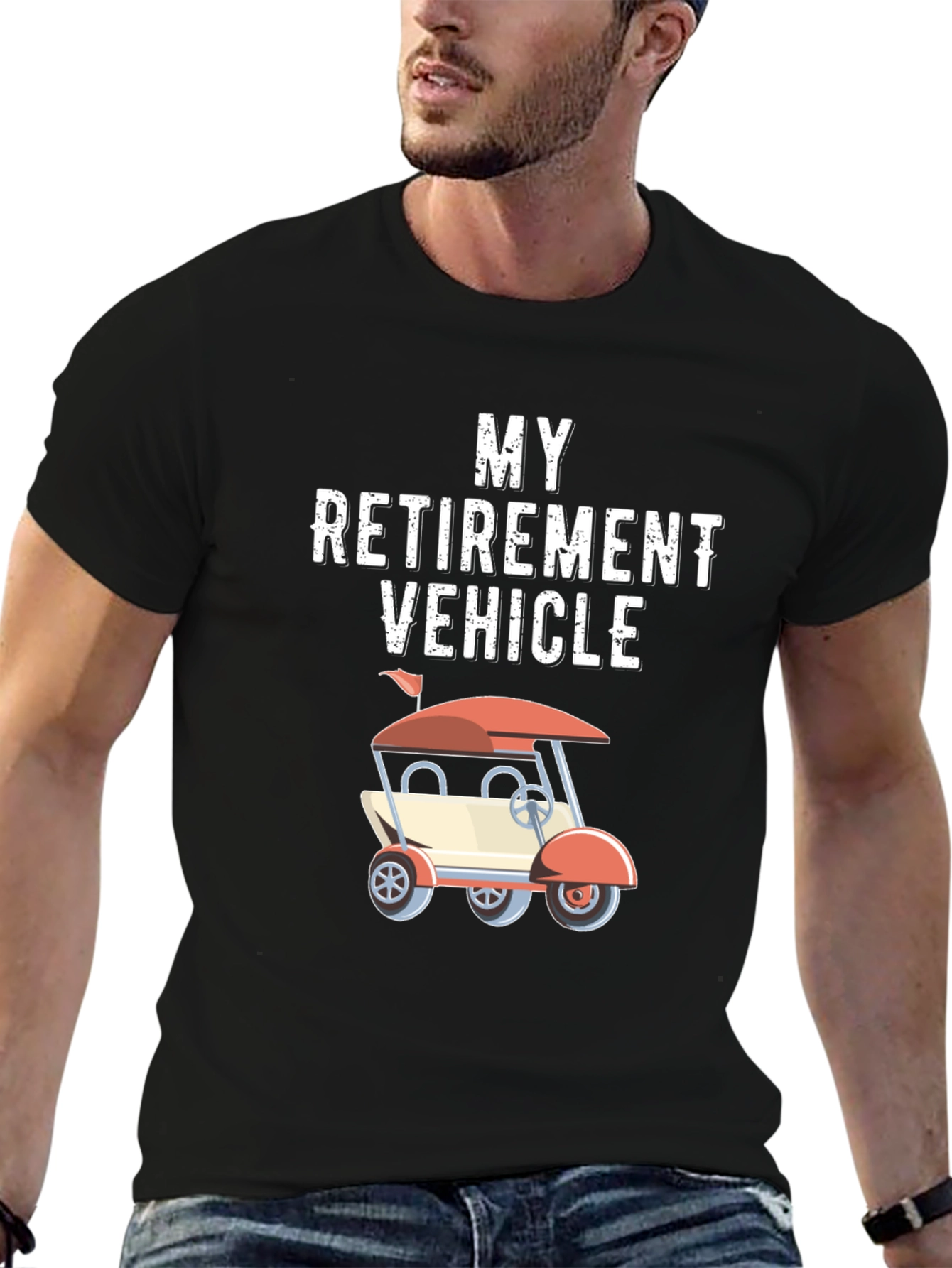 Retirement Vehicle Golf Cart T-Shirt
