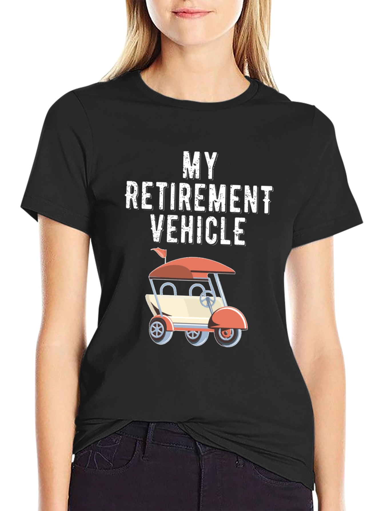 Retirement Vehicle Golf Cart T-Shirt
