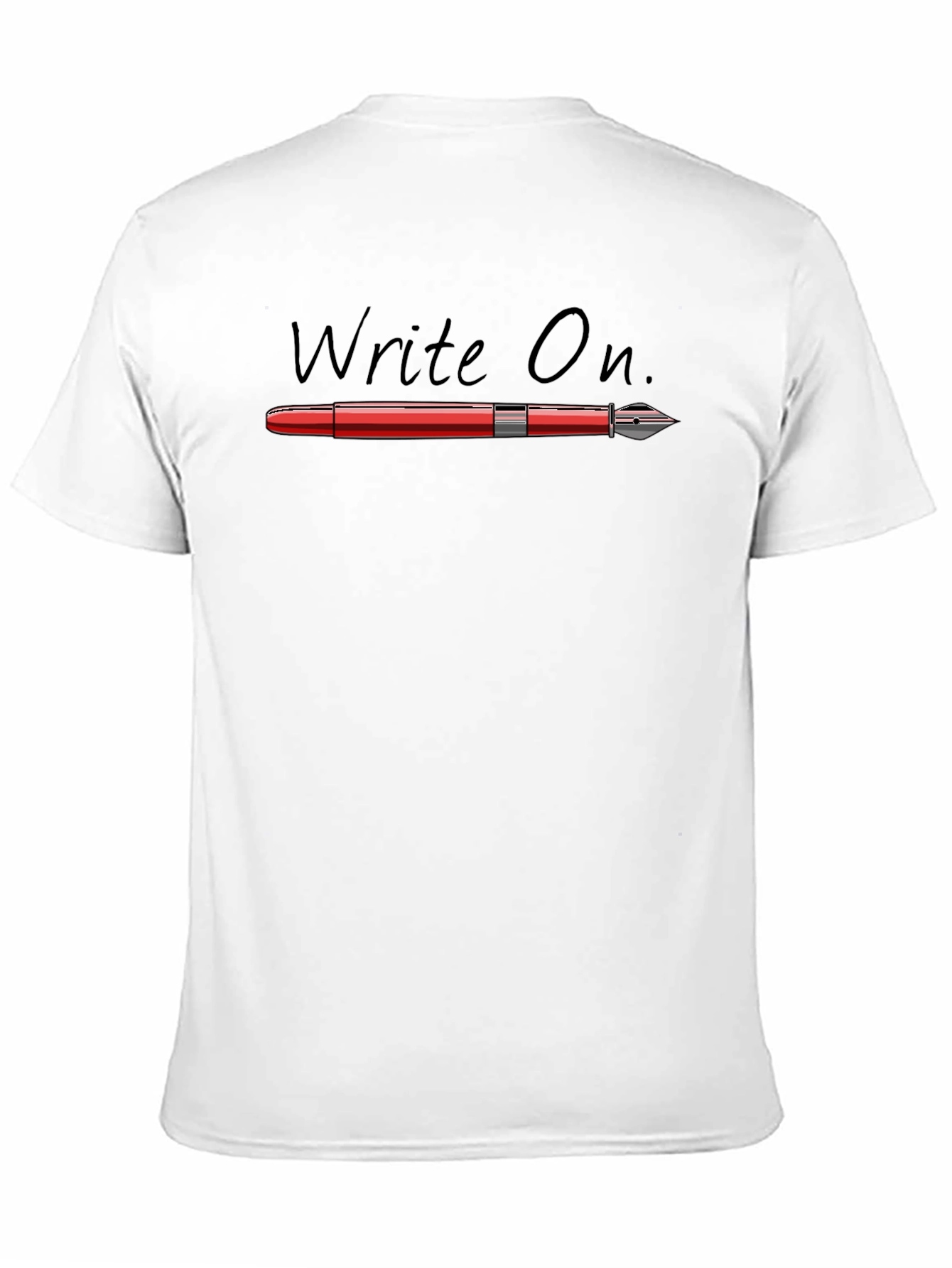 Write On T-Shirt - Black Novelty Tee