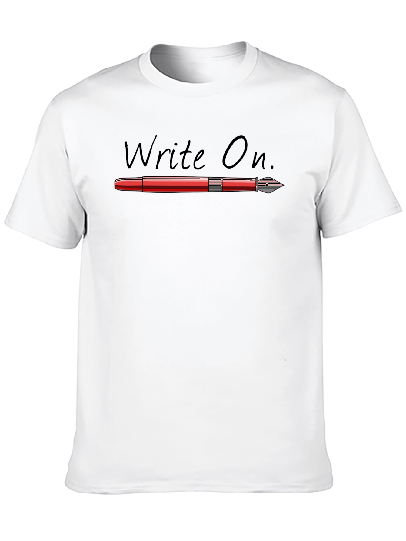 Write On T-Shirt - Black Novelty Tee