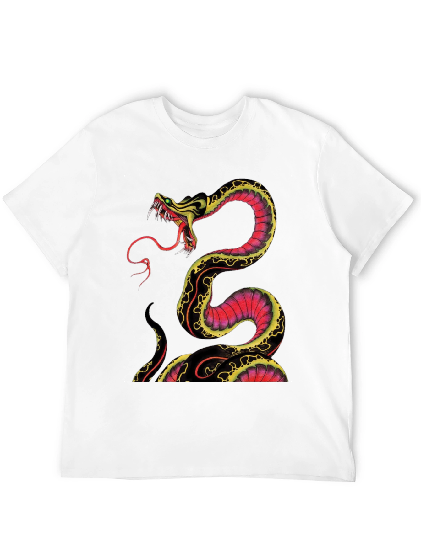 Snake Graphic Tee - Bold & Edgy Design