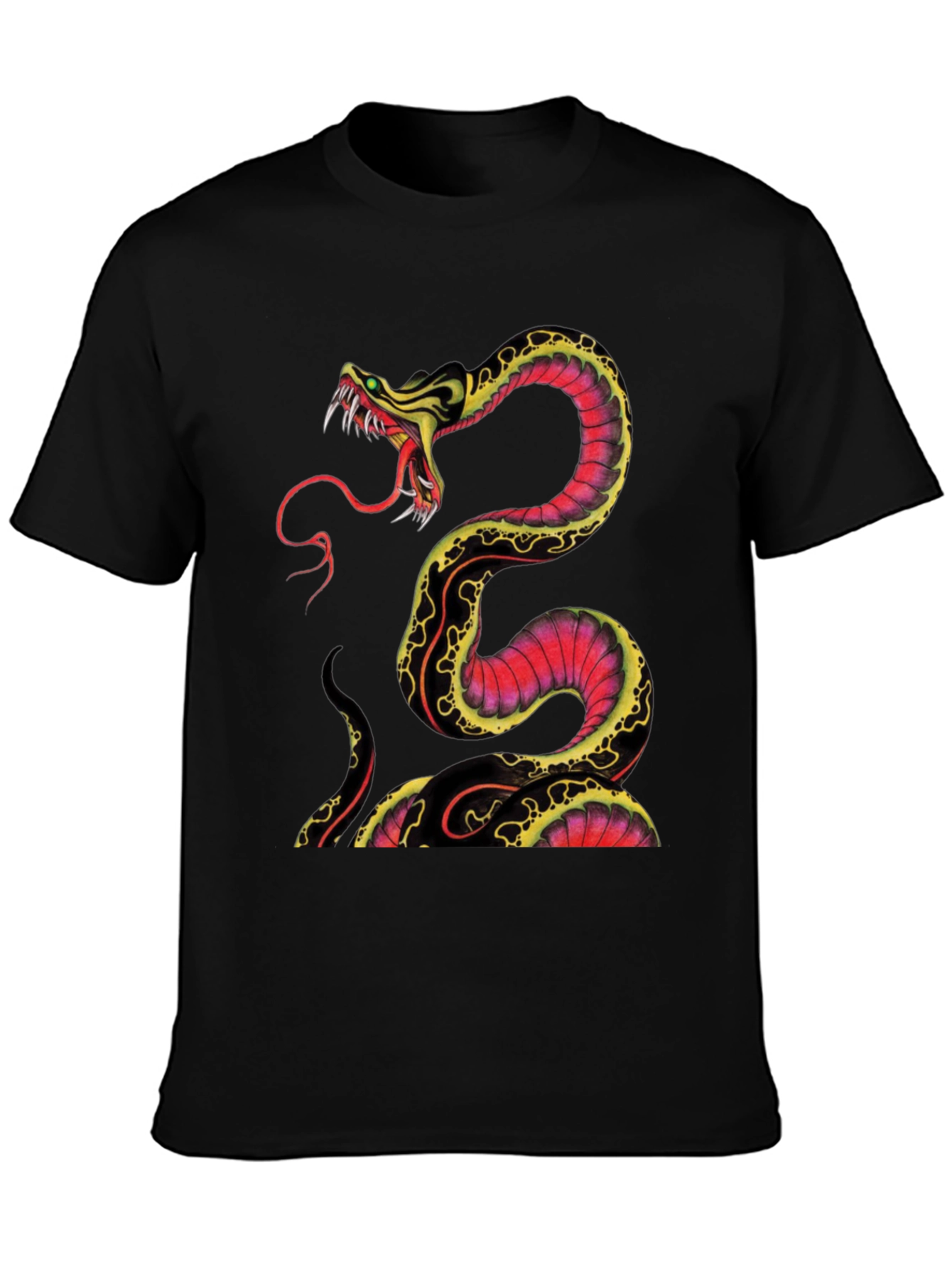 Snake Graphic Tee - Bold & Edgy Design