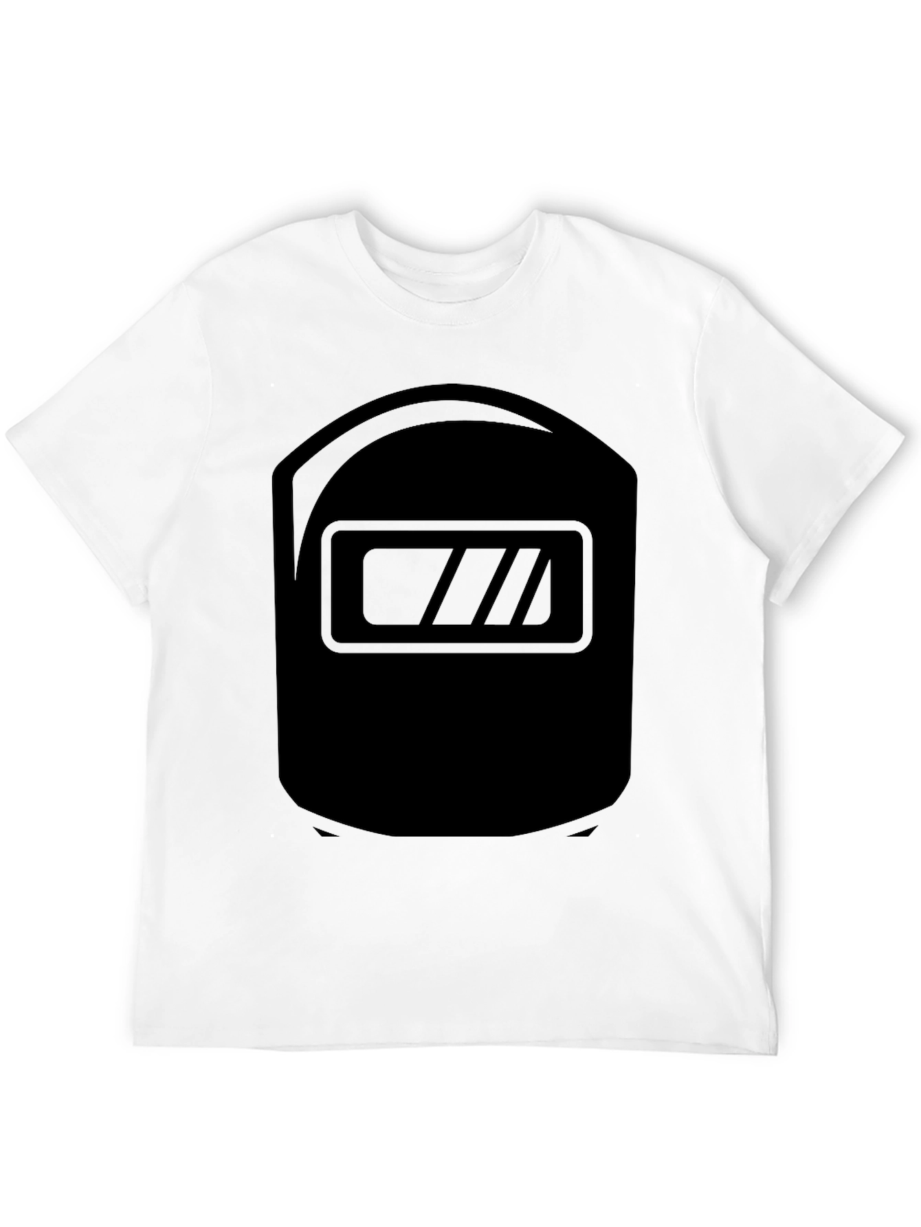 Welder Mask Graphic T-Shirt - Black