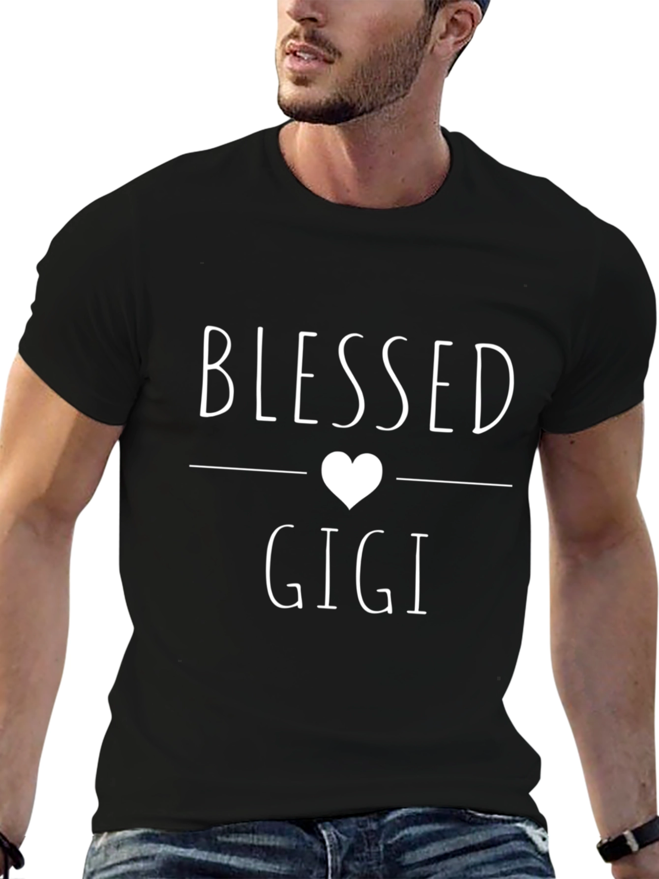 Blessed Gigi T-Shirt - Heart Graphic Tee